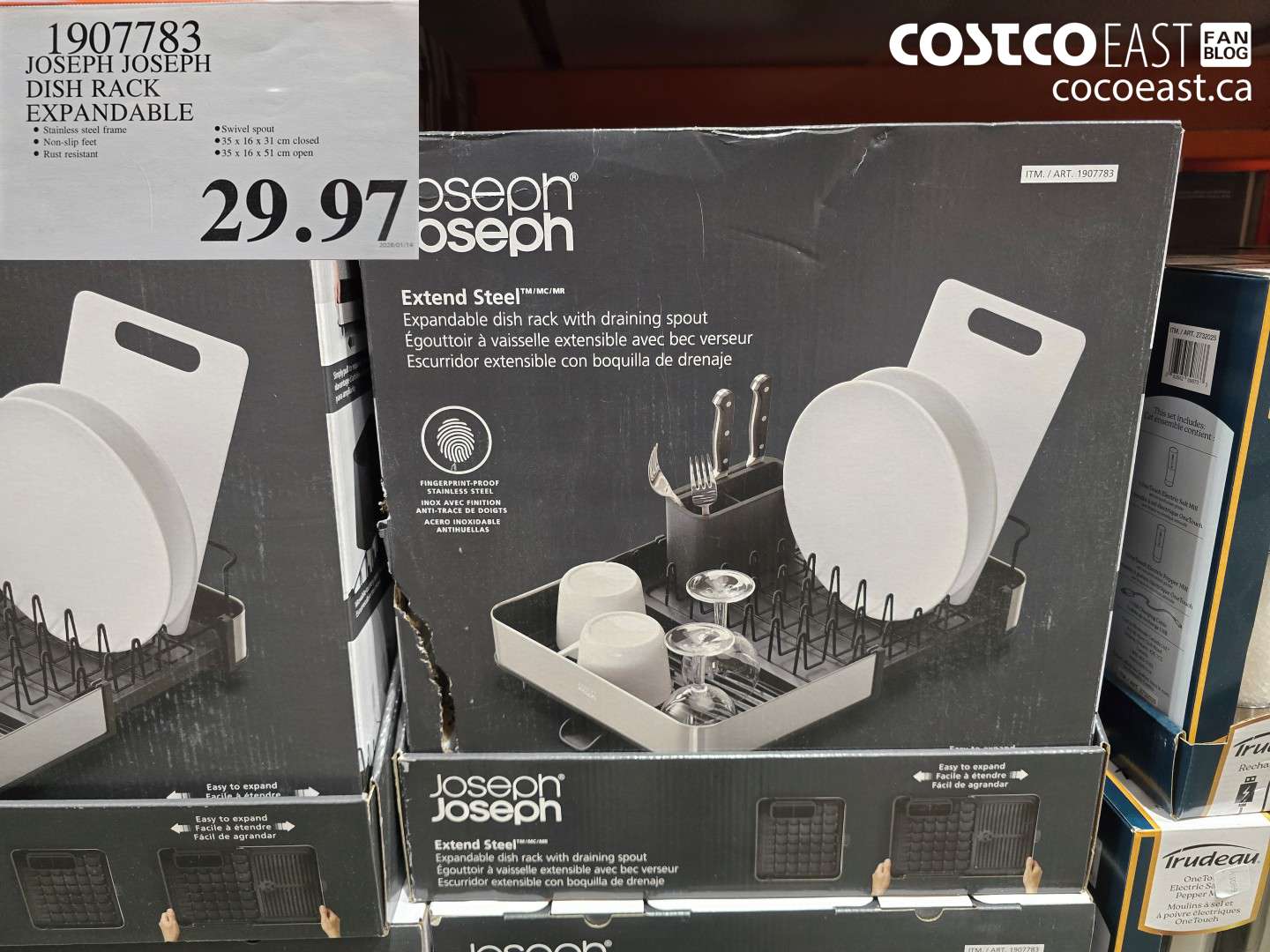 1907783 JOSEPH JOSEPH DISH RACK EXPANDABLE $29.97