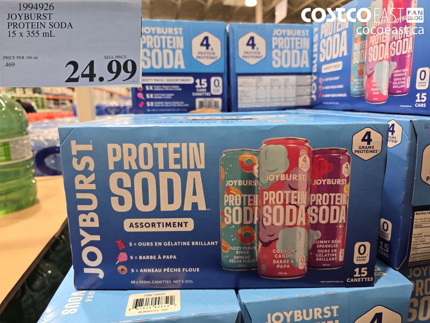 1994926 JOYBURST PROTEIN SODA 15 X 355 ML $24.99