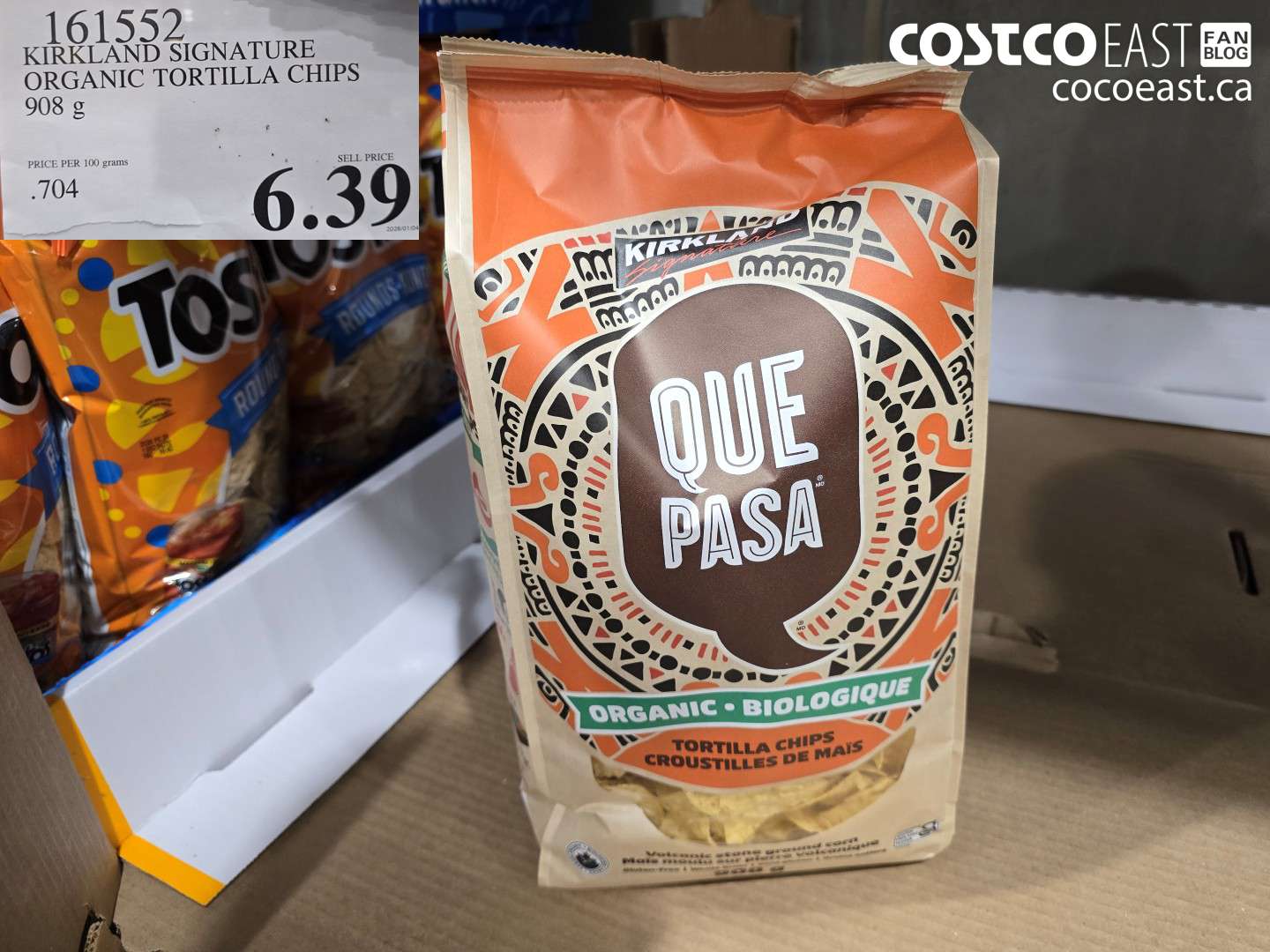 161552 KIRKLAND SIGNATURE QUE PASA CHIPS 908 g $6.39