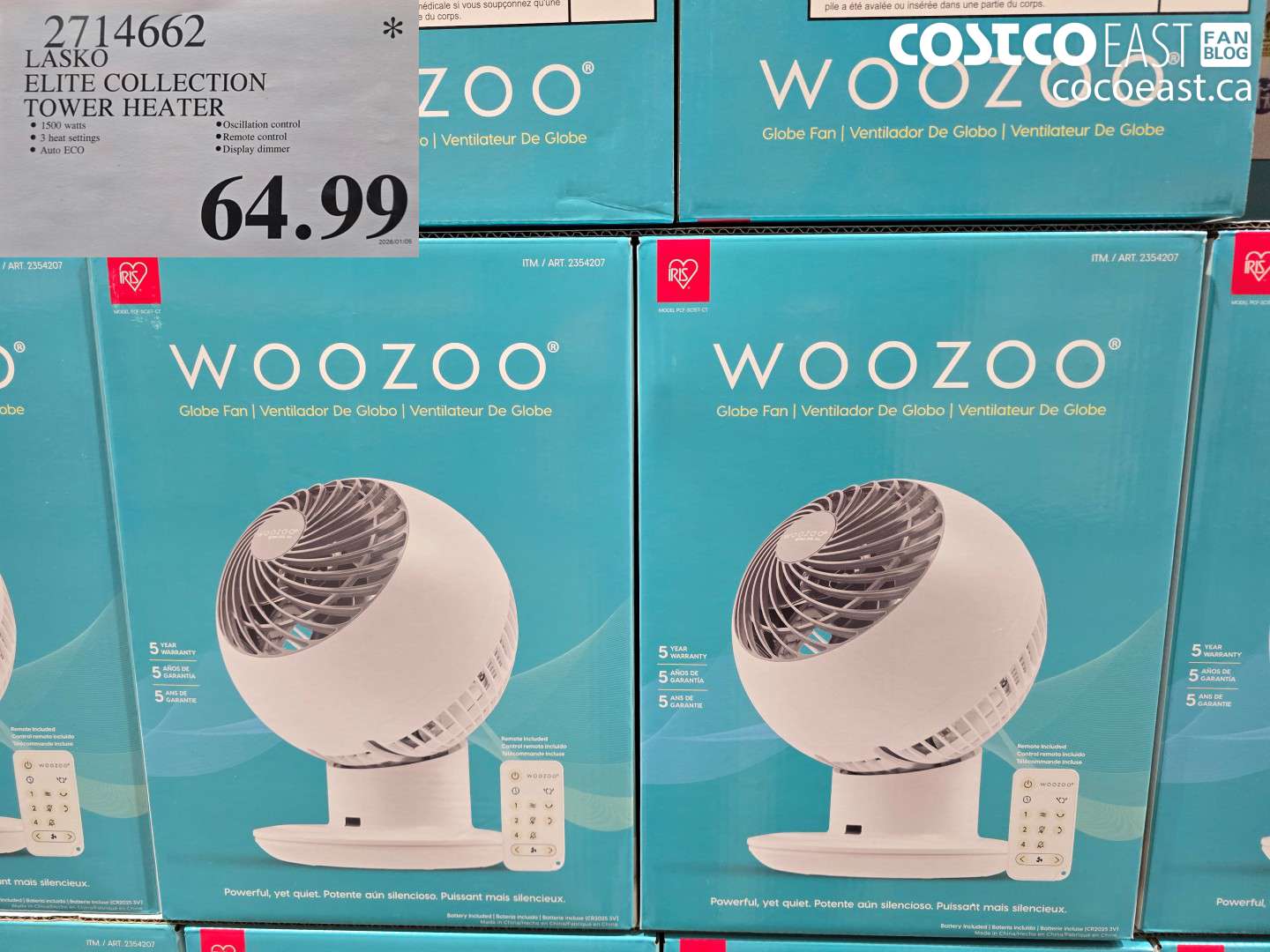 2714662 LASKO ELITE COLLECTION TOWER HEATER $64.99