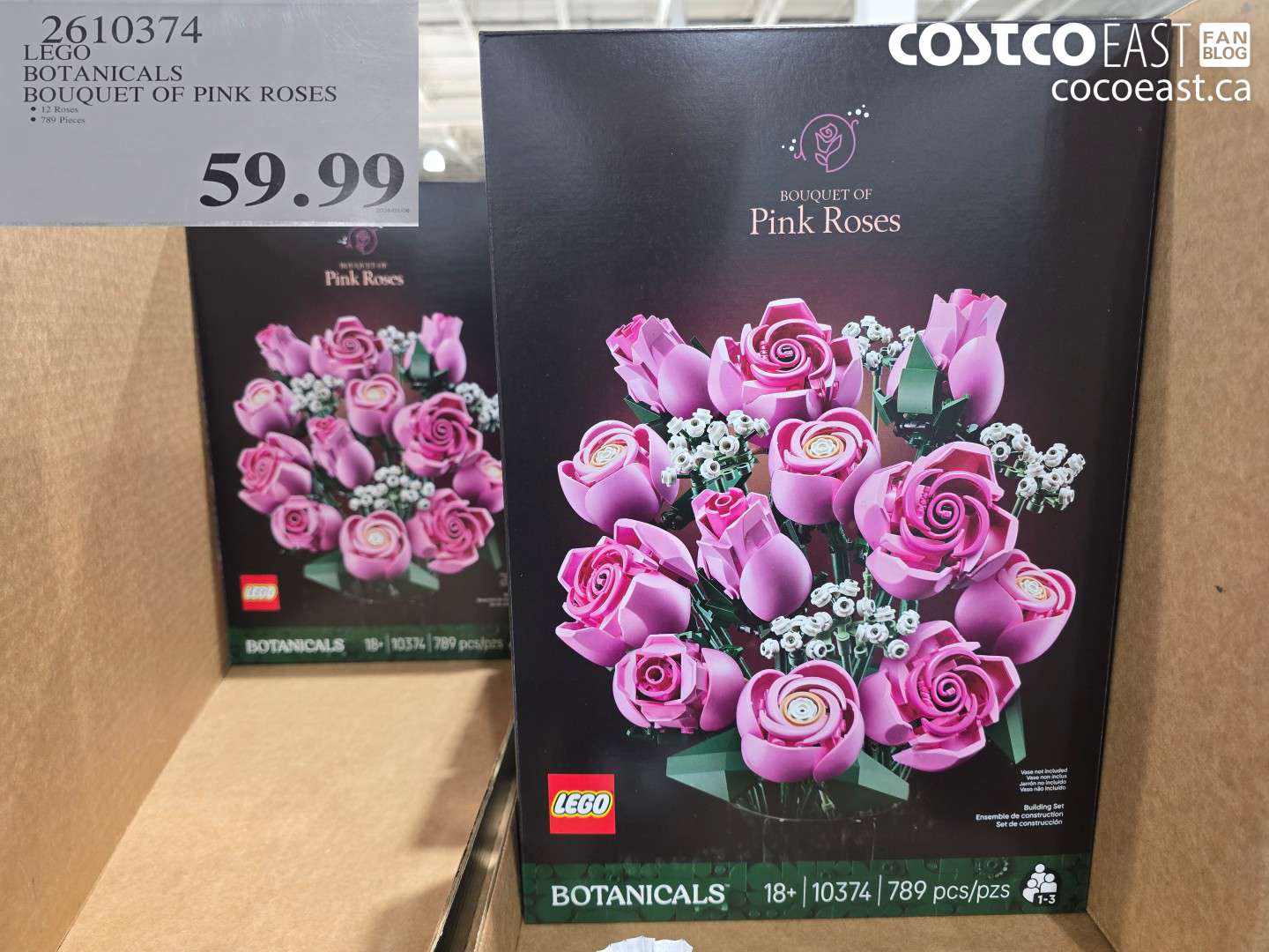 2610374 LEGO BOTANICALS BOUQUET OF PINK ROSES $59.99