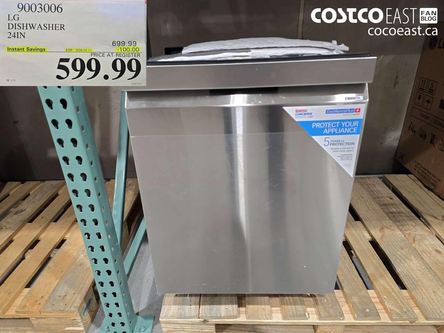 9003006 LG DISHWASHER 24IN ($100.00 INSTANT SAVINGS EXPIRES ON 2026-01-11) $599.99