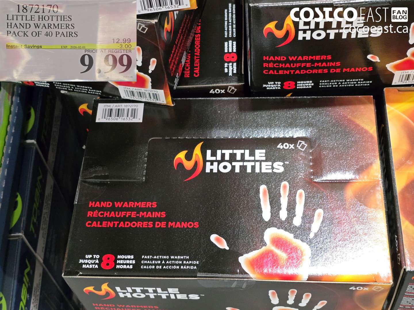 1872170 LITTLE HOTTIES HAND WARMERS PACK OF 40 PAIRS ($3.00 INSTANT SAVINGS EXPIRES ON 2026-02-01) $9.99