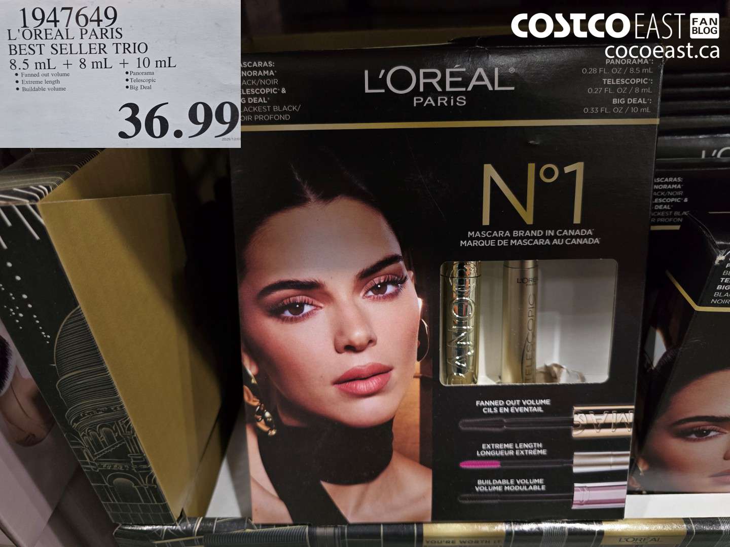 1947649 L'OREAL PARIS BEST SELLER TRIO 8.5 mL + 8 mL + 10 mL $36.99