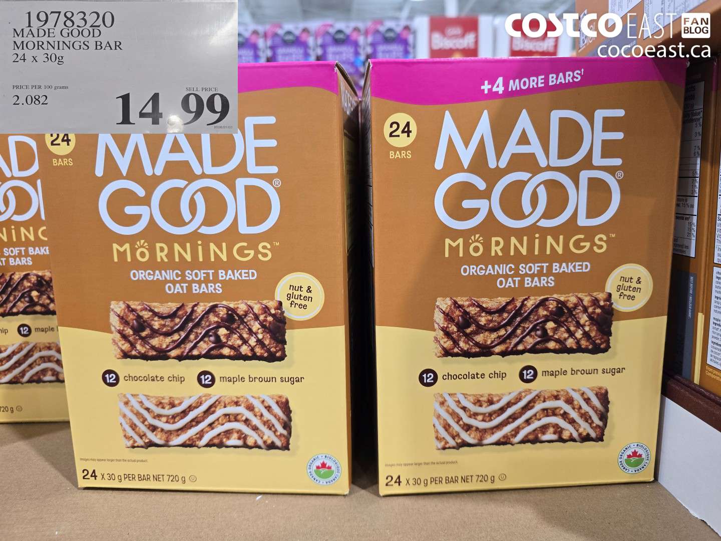 1978320 MADE GOOD MORNINGS BAR 24 x 30g $14.99