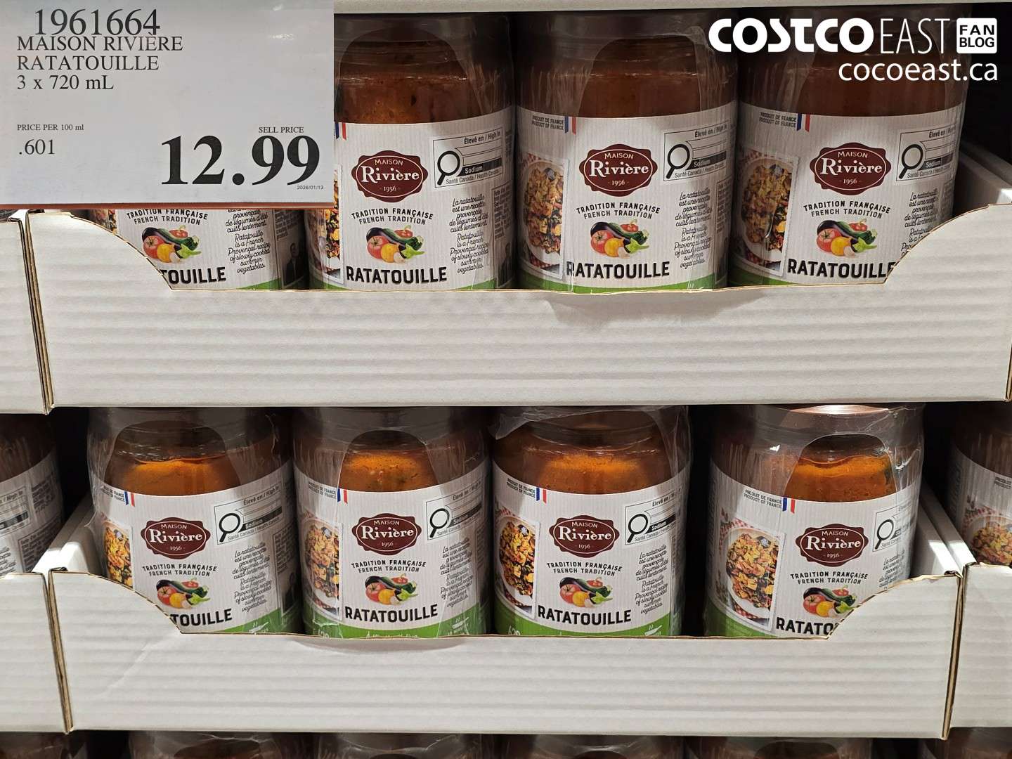 1961664 MAISON RIVIERE RATATOUILLE 3 X 720 ML $12.99