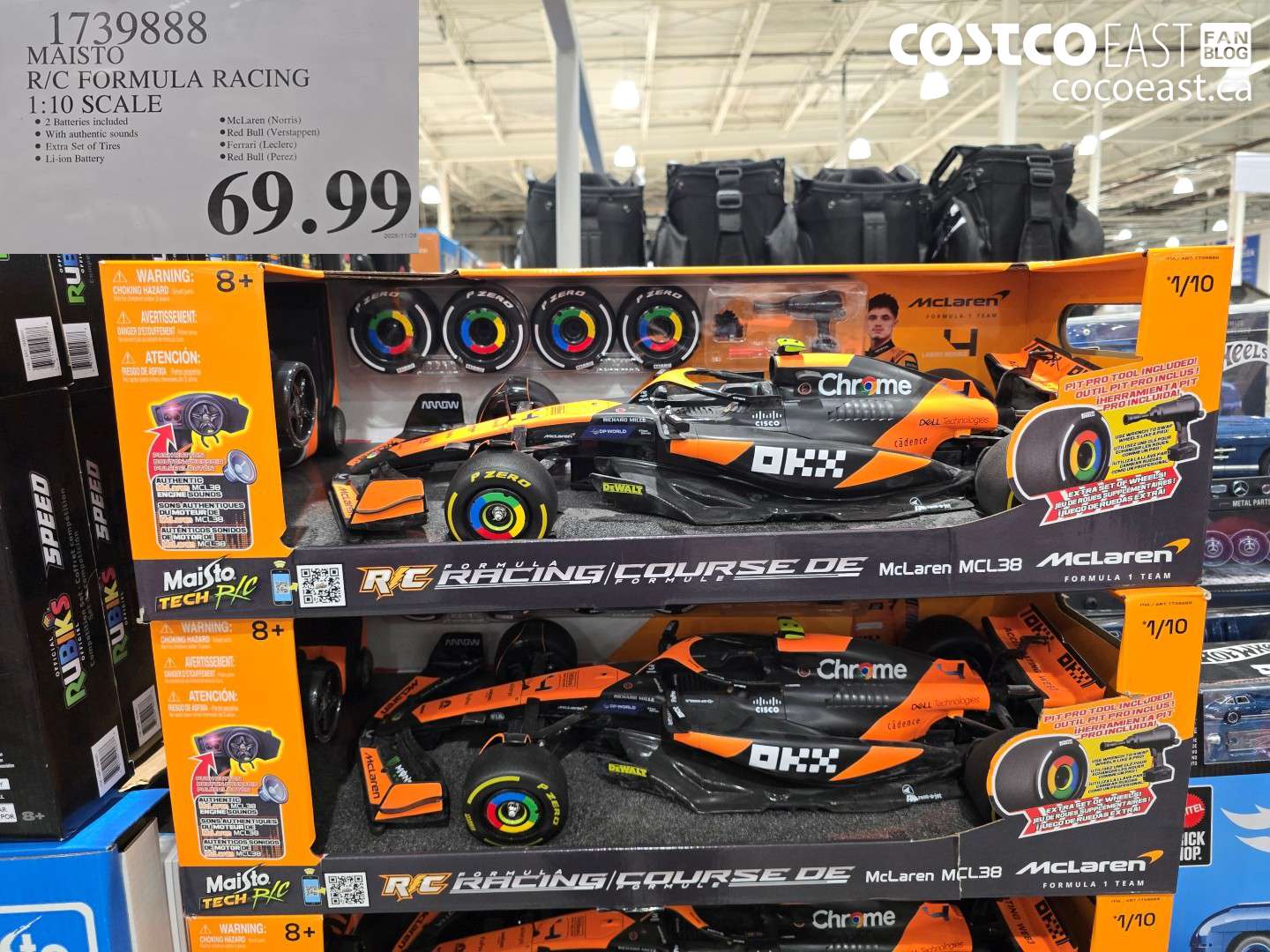 1739888 MAISTO R/C FORMULA RACING 1:10 SCALE $69.99