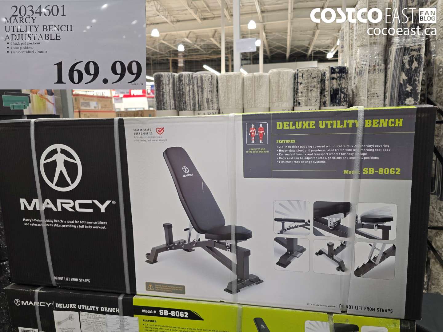 2034601 MARCY UTLITY BENCH ADJUSTABLE $169.99