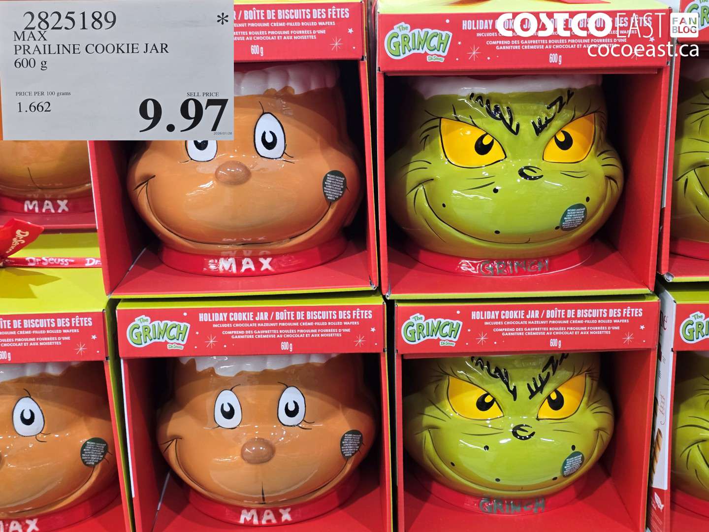 2825189 MAX PRAILINE COOKIE JAR 600 g $9.97