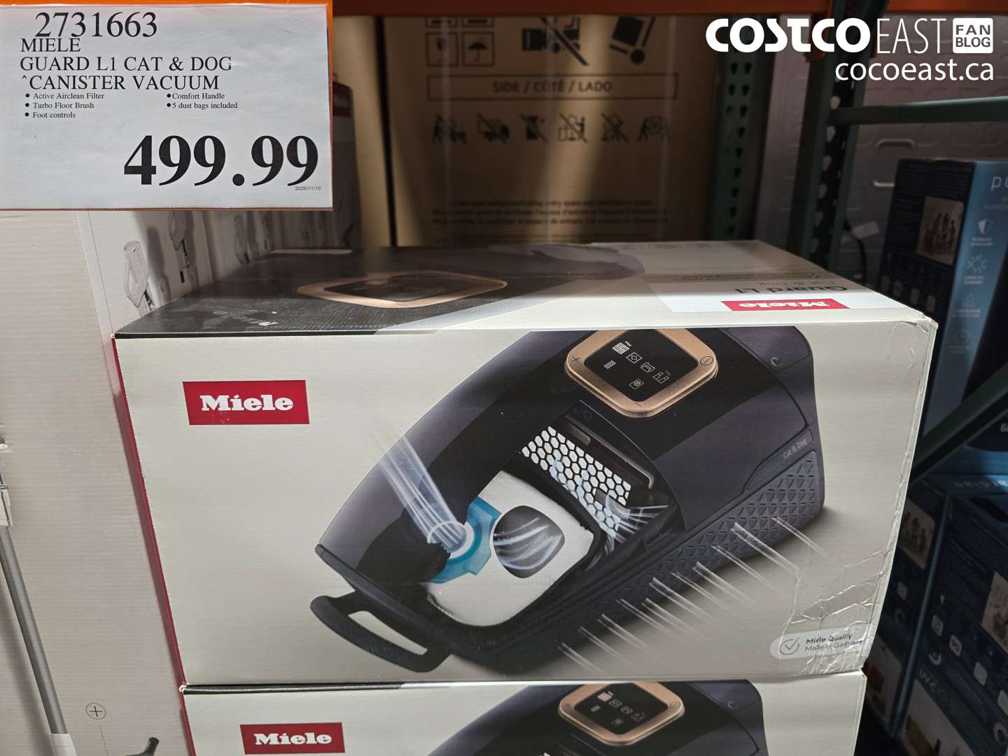 2731663 MEILE GUARD L1 CAT & DOG CANISTER VACUUM $499.99