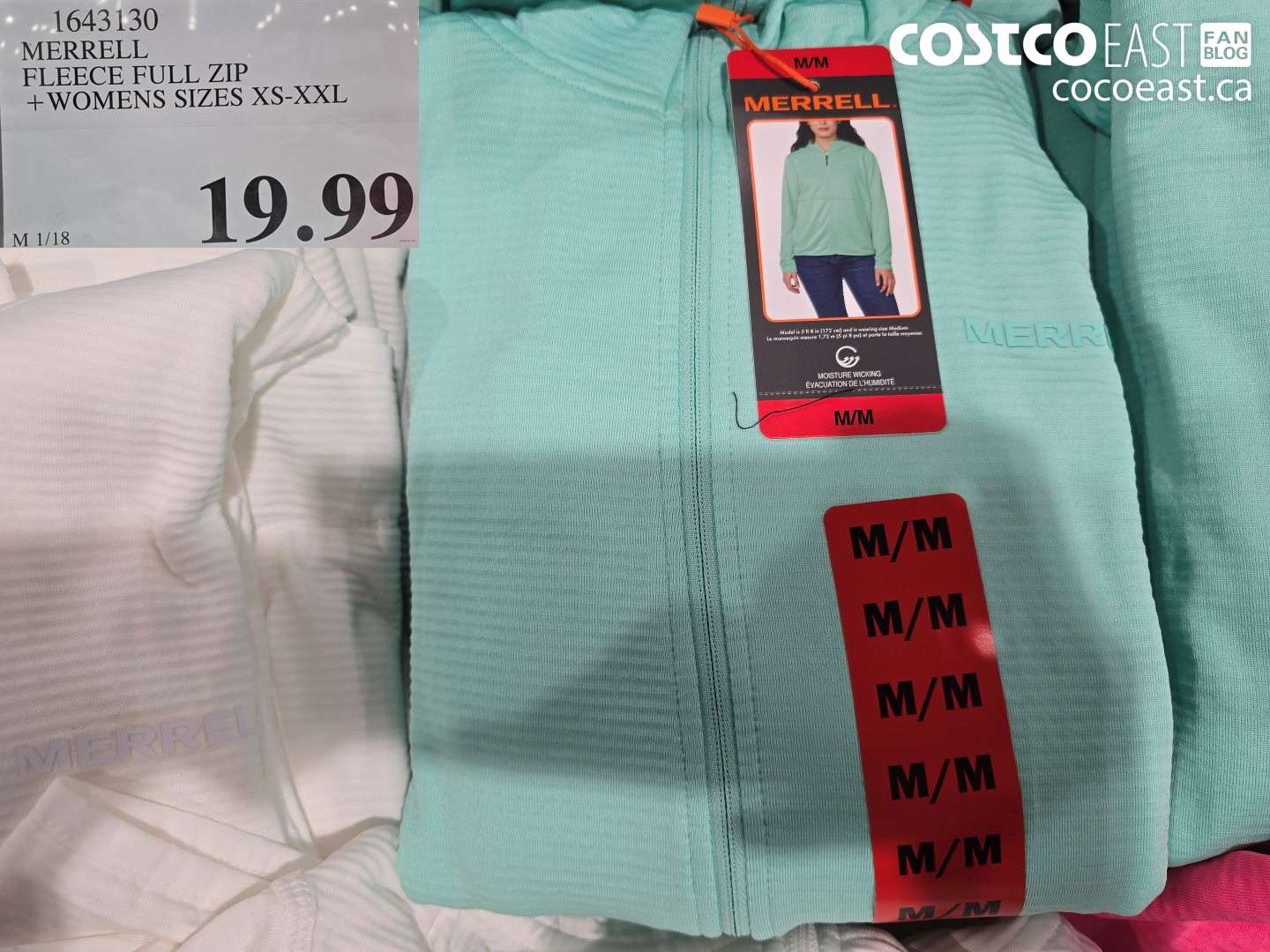 1643130 MERRELL FLEECE FULL ZIP +WOMENS SIZES XS-XXL $19.99