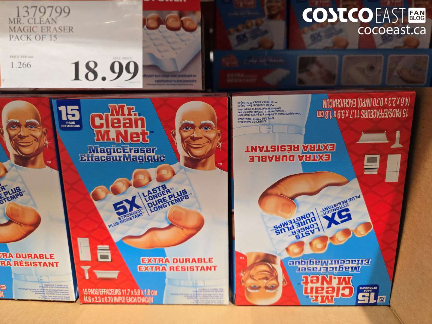 1379799 MR. CLEAN MAGIC ERASER PACK OF 15 $18.99
