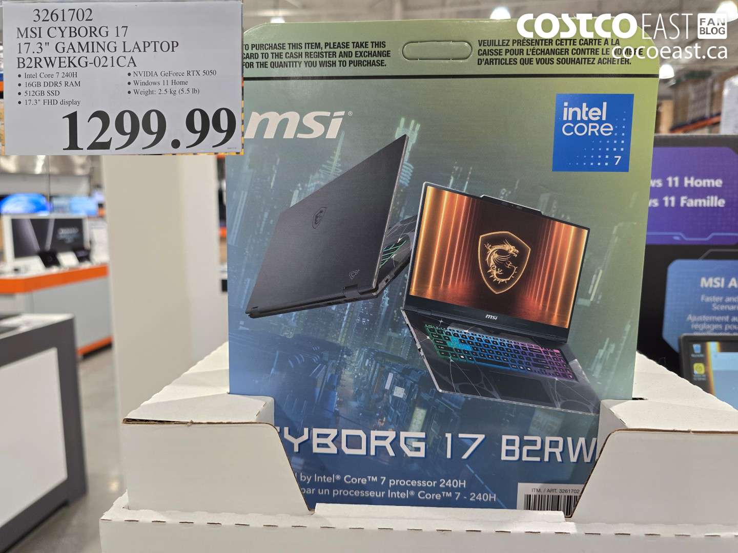 3261702 MSI CYBORG 17 17.3