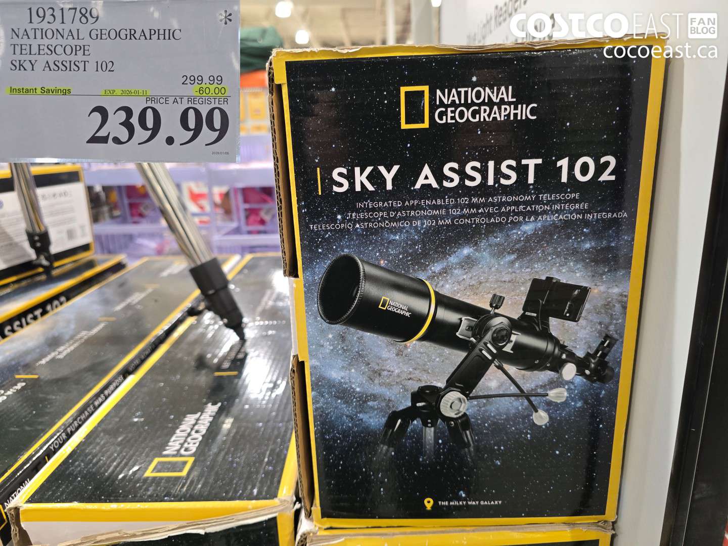 1931789 NATIONAL GEOGRAPHIC TELESCOPE SKY ASSIST 102 ($60.00 INSTANT SAVINGS EXPIRES ON 2025-01-11) $239.99