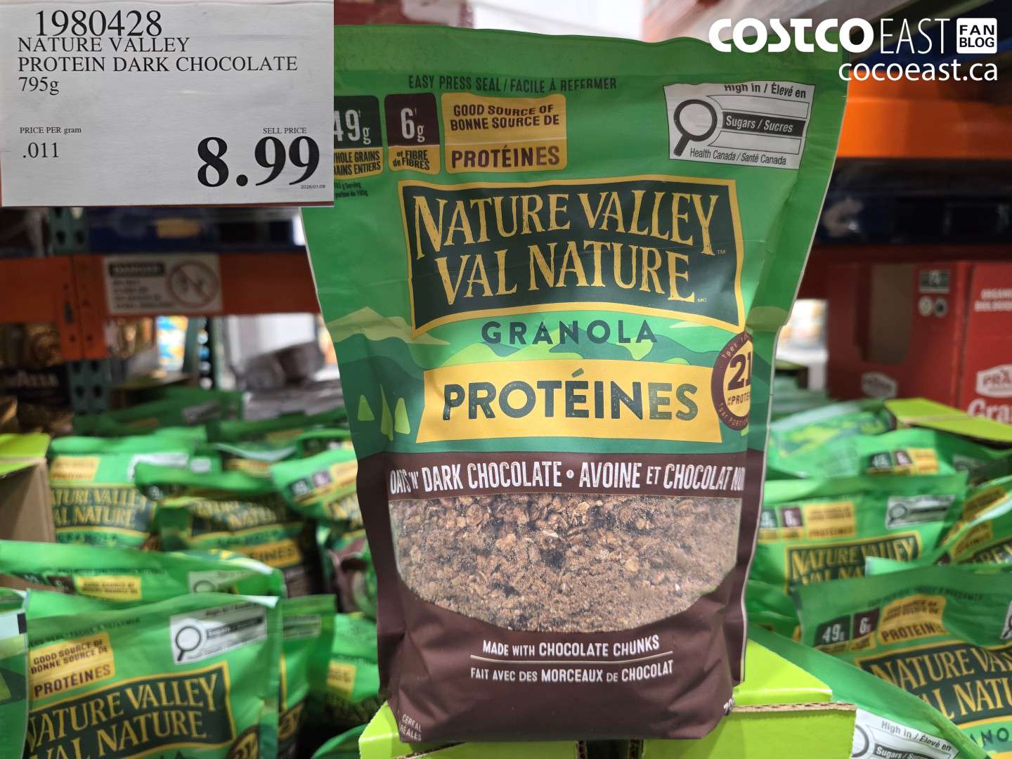 1980428 NATURE VALLEY PROTEIN DARK CHOCOLATE 795G $8.99