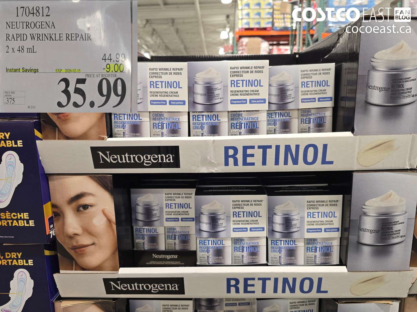 1704812 NEUTROGENA RAPID WRINKLE REPAIR 2 x 48 mL ($9.00 INSTANT SAVINGS EXPIRES ON 2026-02-15) $35.99