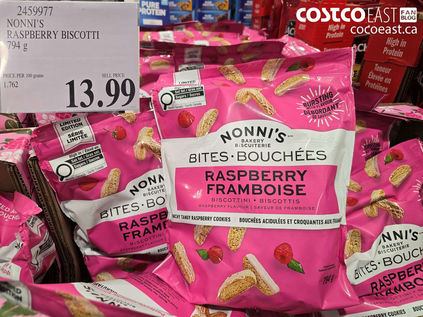 2459977 NONNI'S RASPBERRY BISCOTTI 194 g $13.99