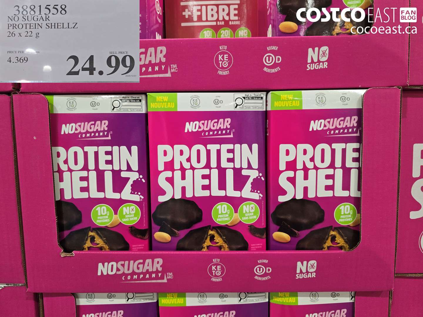 3881558 NO SUGAR PROTEIN SHELLZ 26 X 22 $24.99