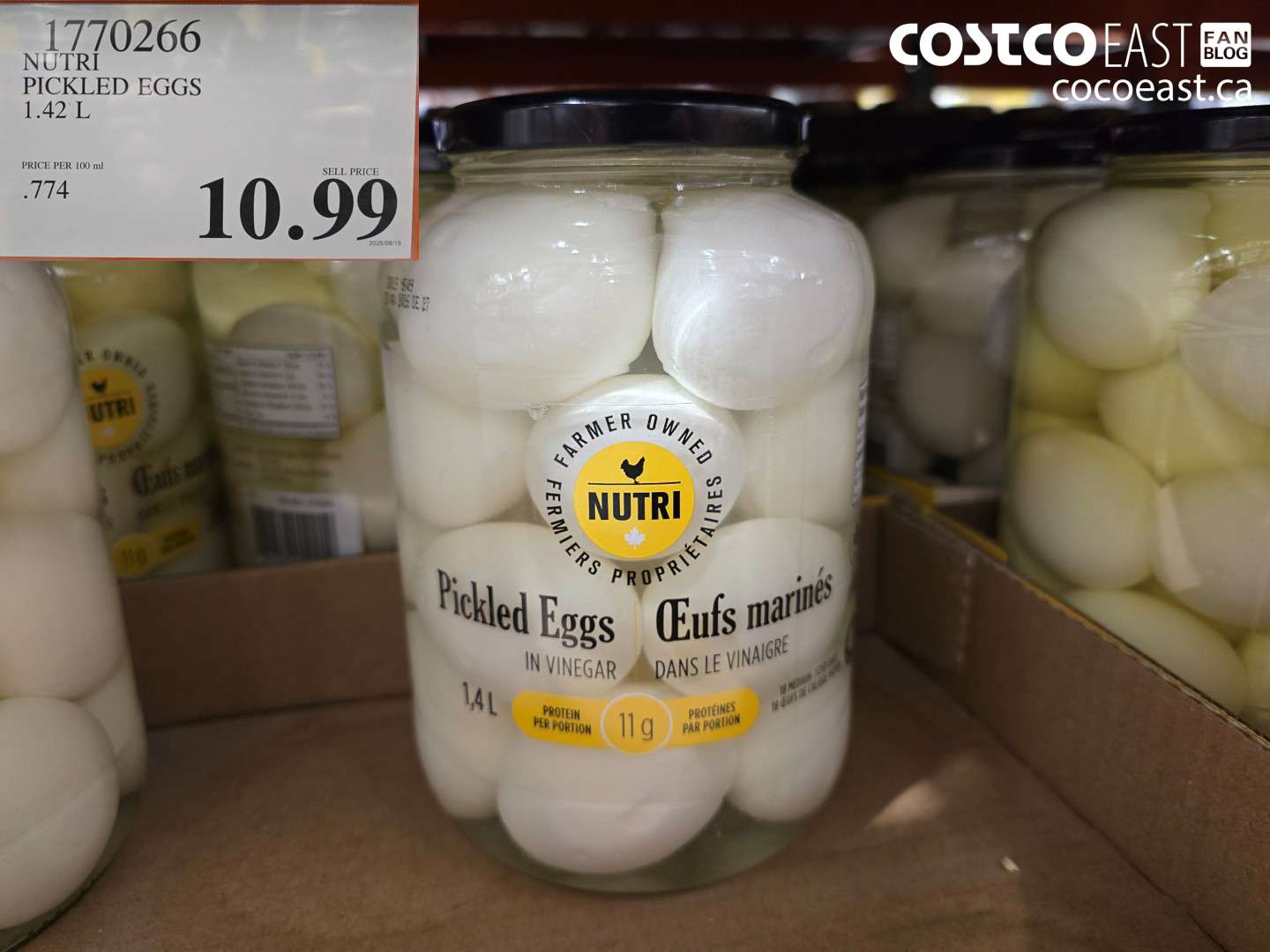 1770266 NUTRI PICKLED EGGS 1.42 L $10.99
