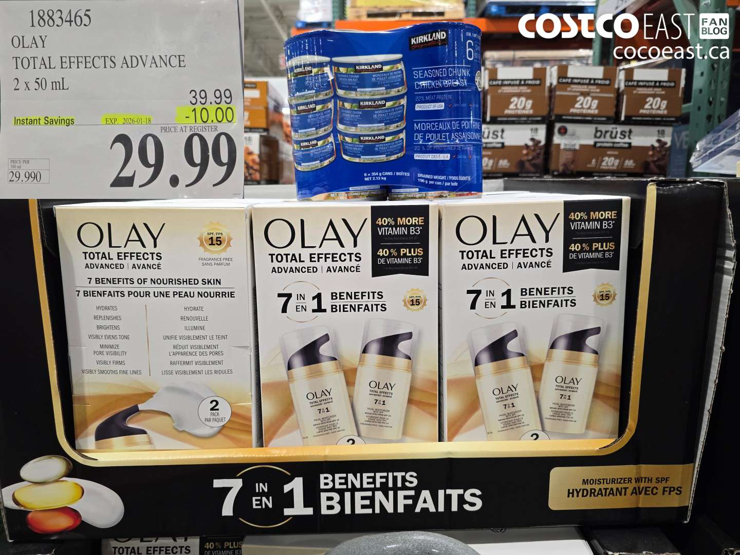 1883465 OLAY TOTAL EFFECTS ADVANCE 2 X 50 ML ($10.00 INSTANT SAVINGS EXPIRES ON 2026-01-18) $29.99
