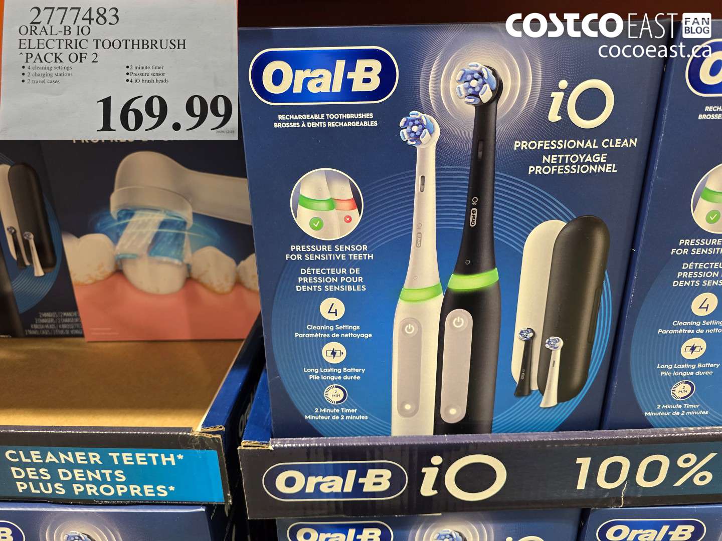 2777483 ORAL-B IO ELECTRIC TOOTHBRUSH “PACK OF 2 $169.99