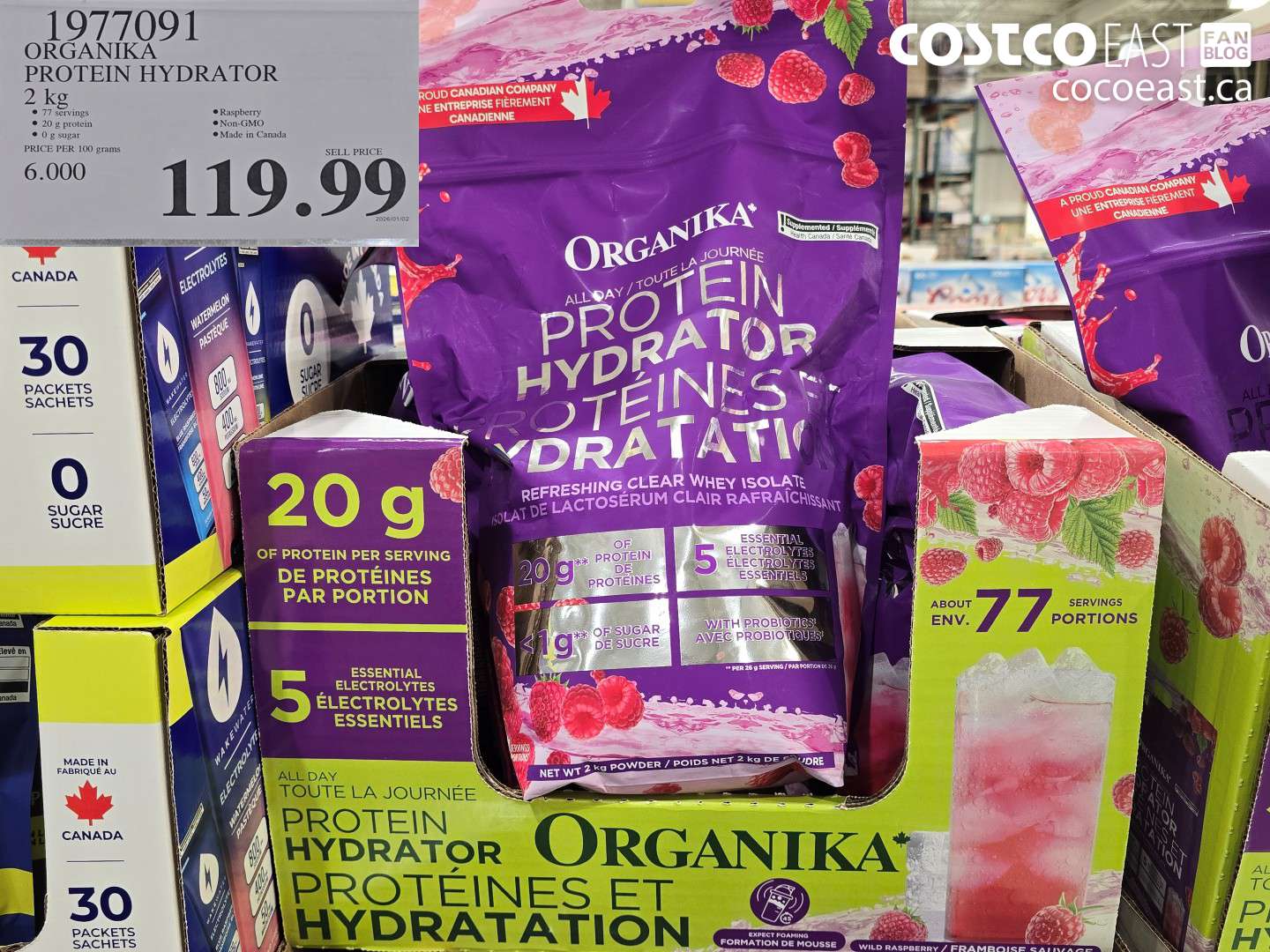 1977091 ORGANIKA PROTEIN HYDRATOR 2 KG $119.99