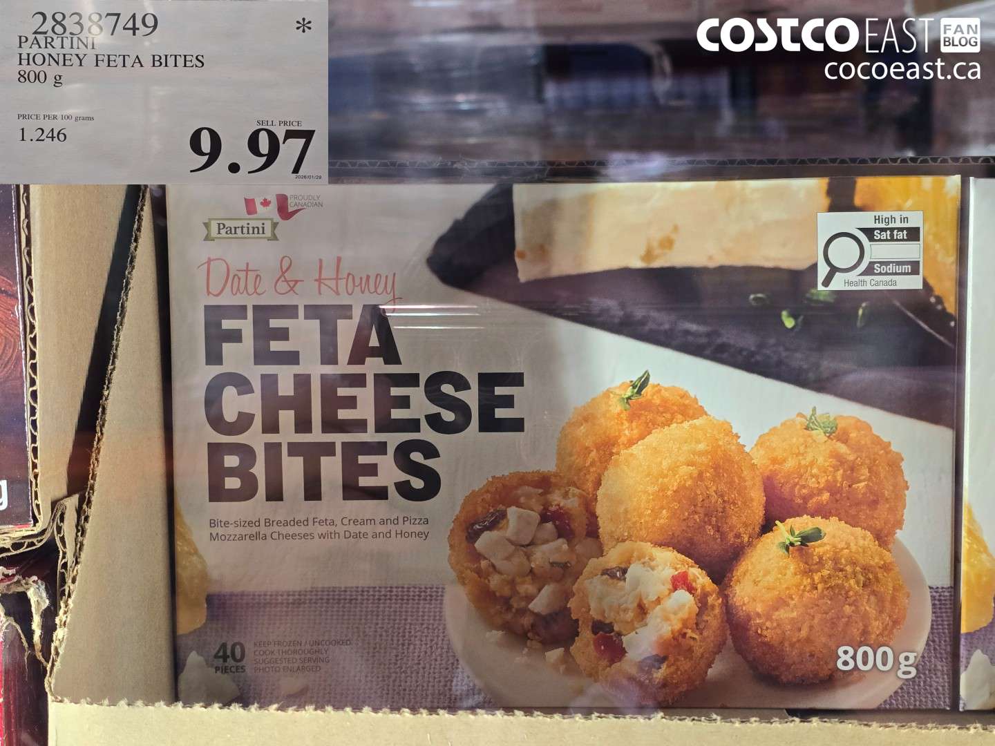 2838749 PARTINI HOT HONEY FETA BITES 800 g $9.97