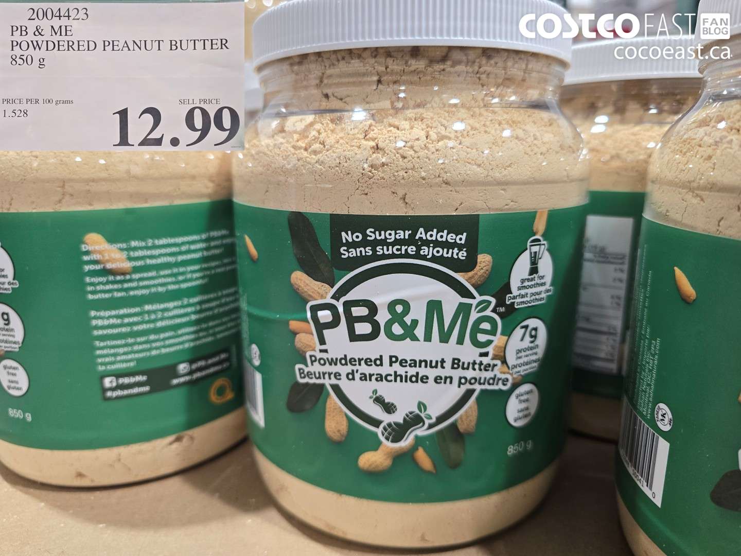 2004423 PB & ME POWDERED PEANUT BUTTER 850 g $12.99