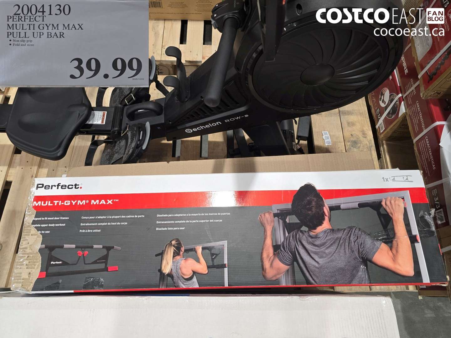 2004130 PERFECT MULTI GYM MAX PULL UP BAR $39.99