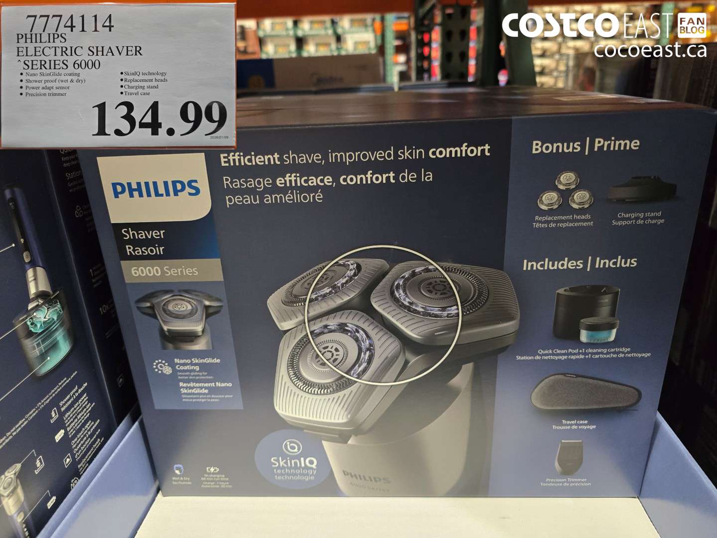 7774114 PHILIPS ELECTRIC SHAVER “SERIES 6000 $134.99