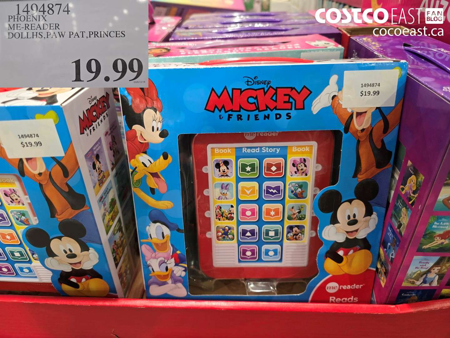 1494374 PHOENIX ME-READER DOLLHS,PAW PAT,PRINCES $19.99