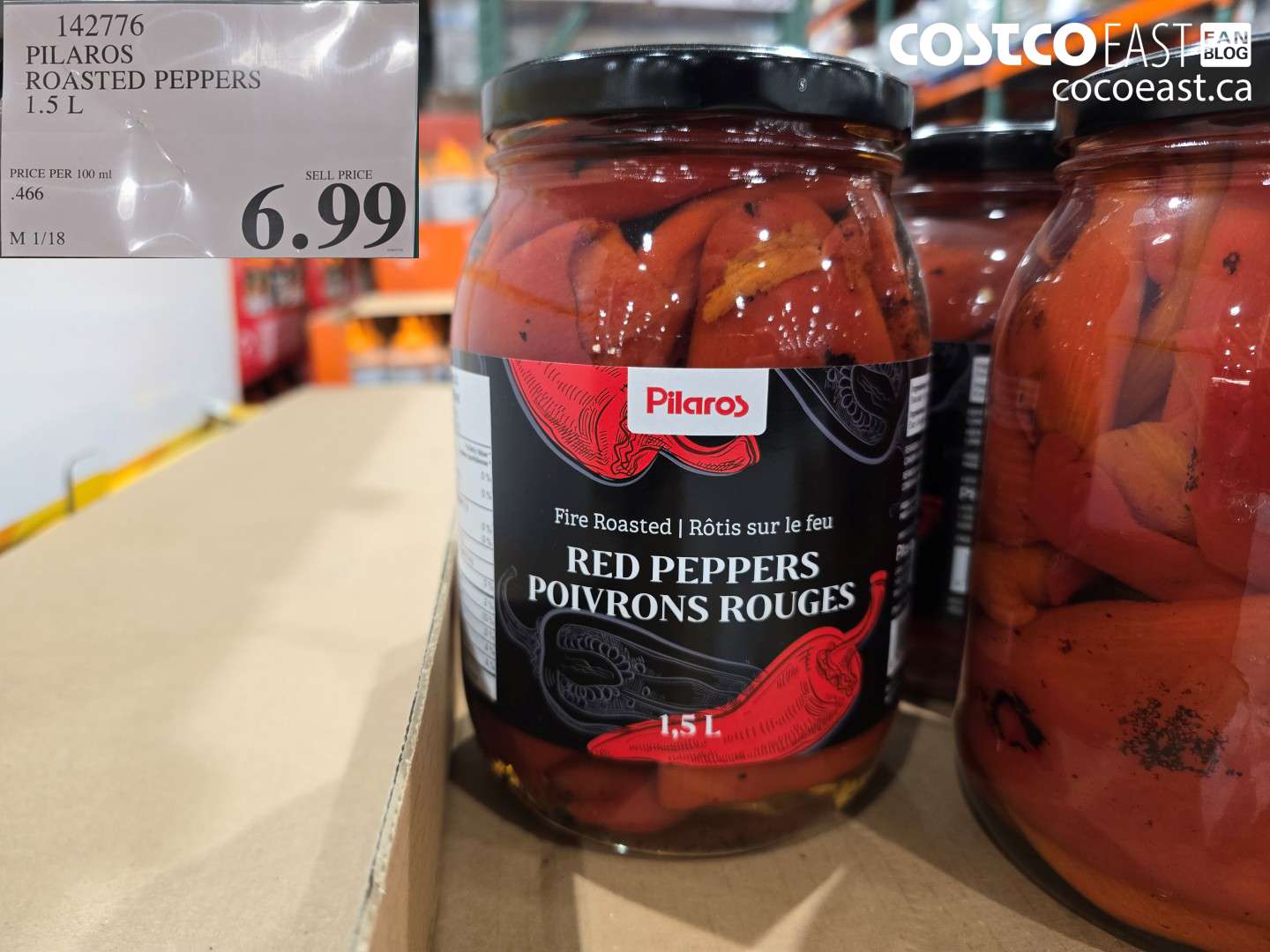 142776 PILAROS ROASTED PEPPERS 1.5 L $6.99