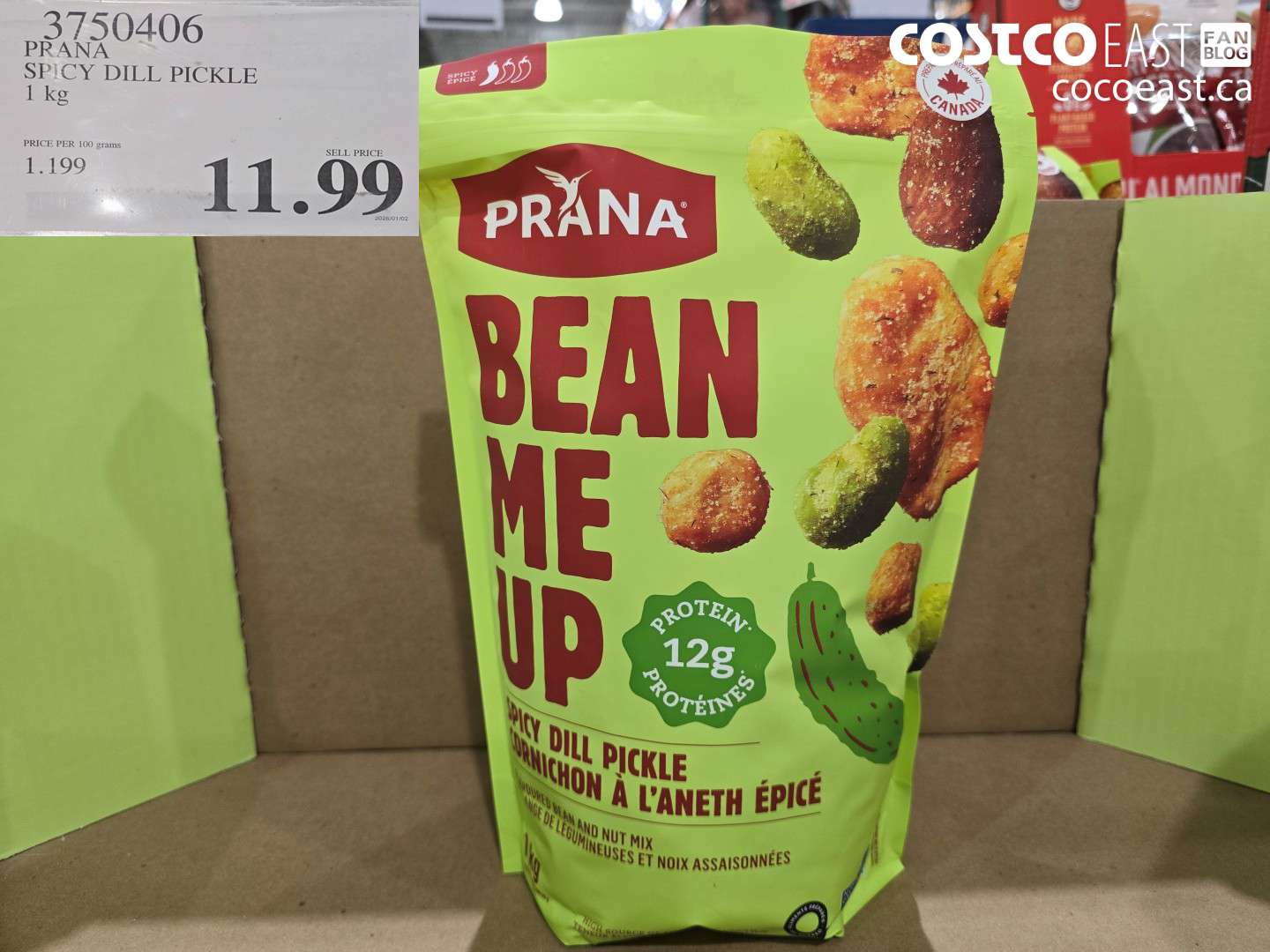 3750406 PRANA SPICY DILL PICKLE 1 KG $11.99