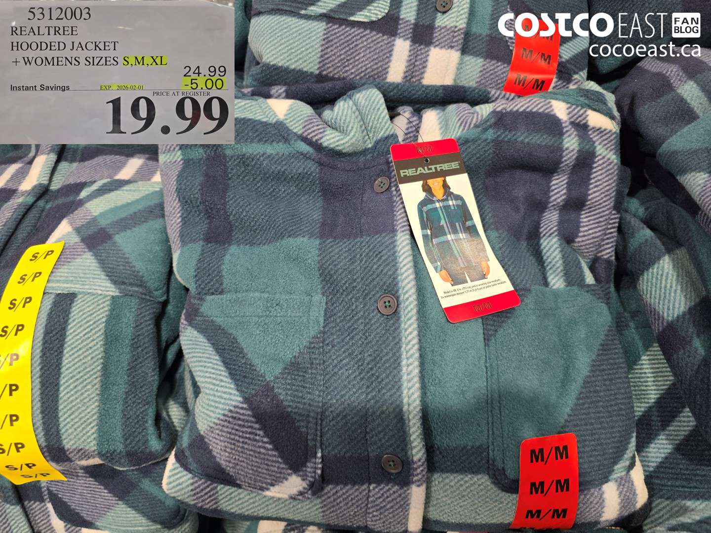 5312003 REALTREE HOODED JACKET + WOMENS SIZES S,M,XL ($5.00 INSTANT SAVINGS EXPIRES ON 2026-02-01) $19.99