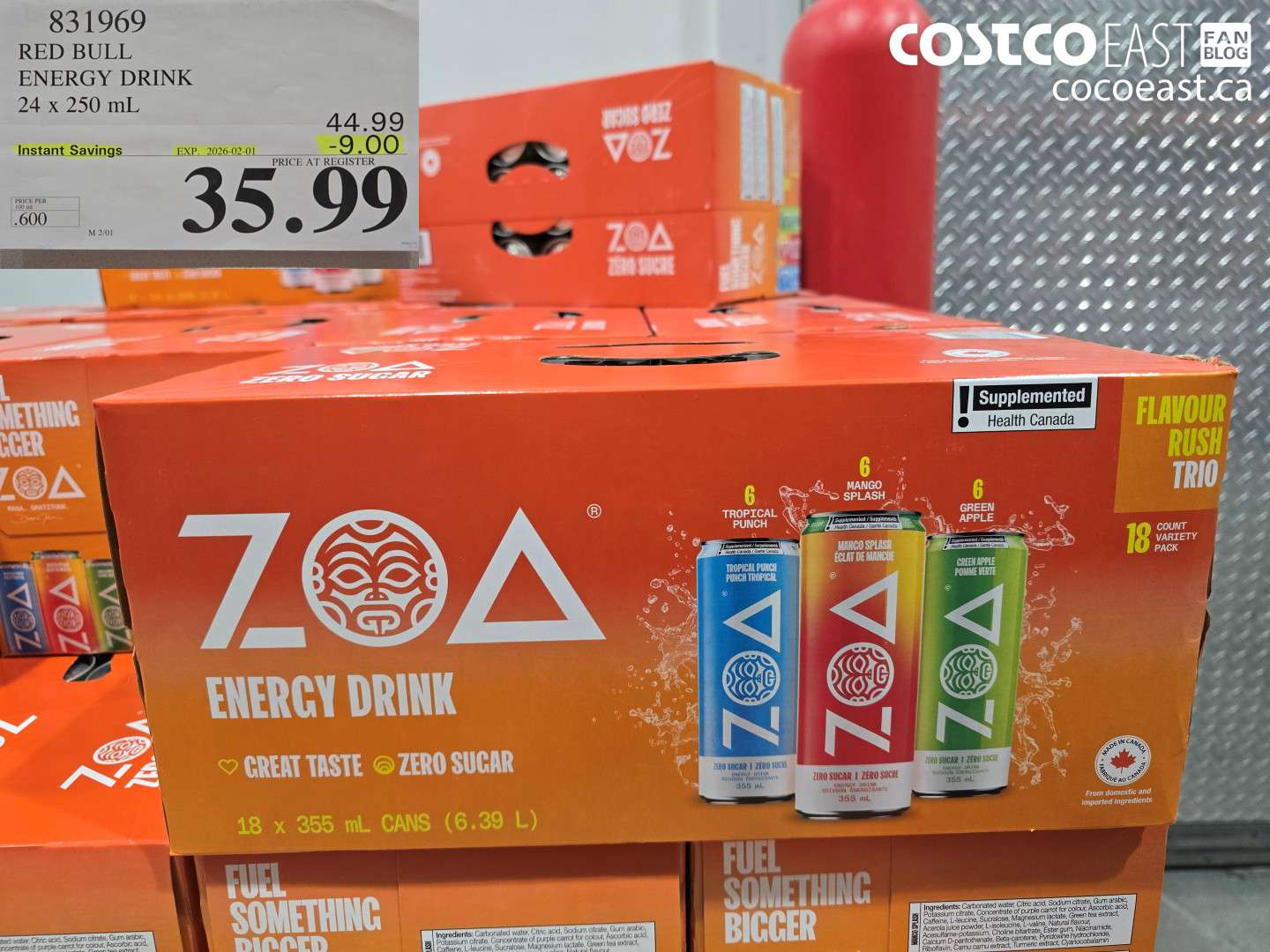 831969 RED BULL ENERGY DRINK 24 x 250 mL ($9.00 INSTANT SAVINGS EXPIRES ON 2026-02-01) $35.99