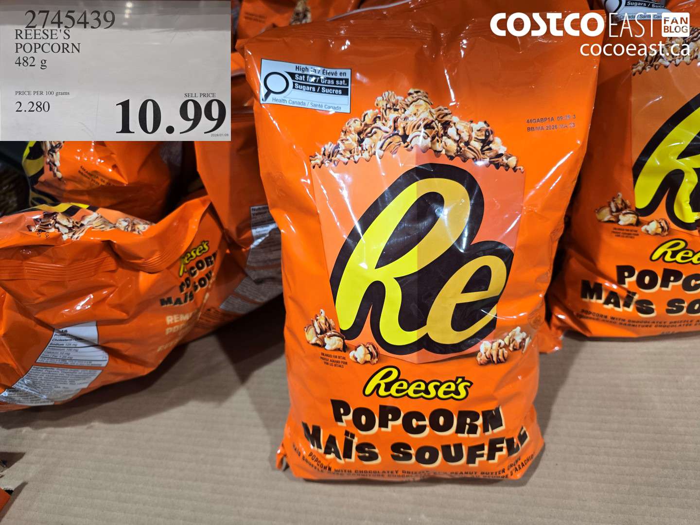2745439 REESE'S POPCORN 482 G $10.99