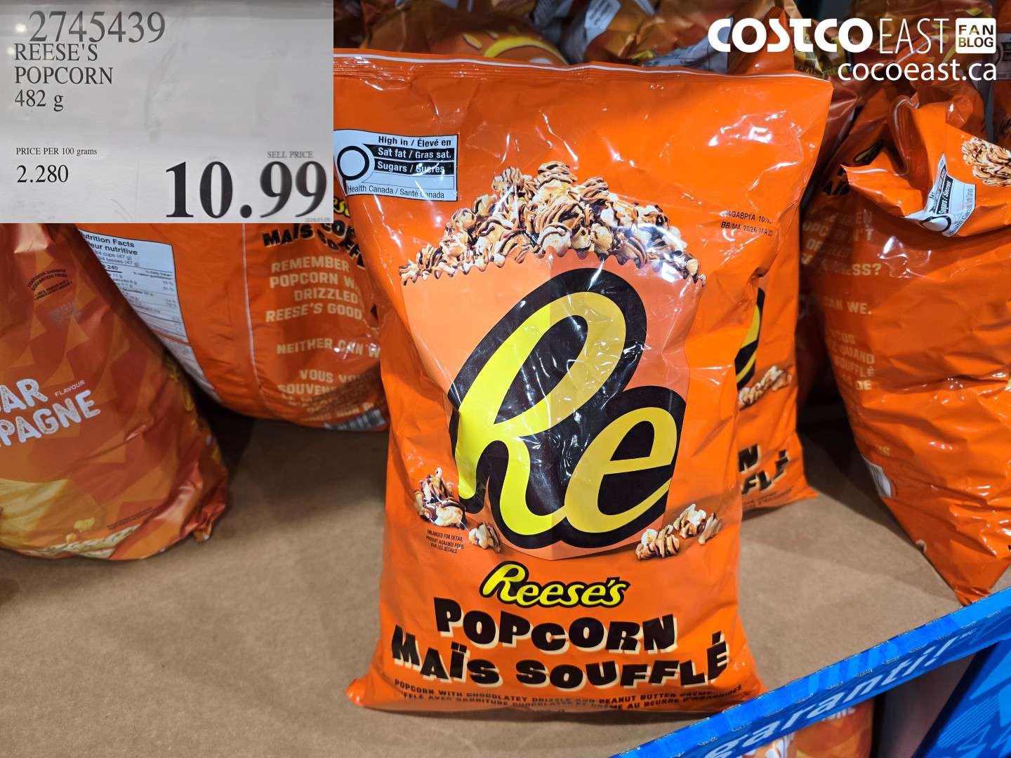 2745439 REESE'S POPCORN 482 G $10.99