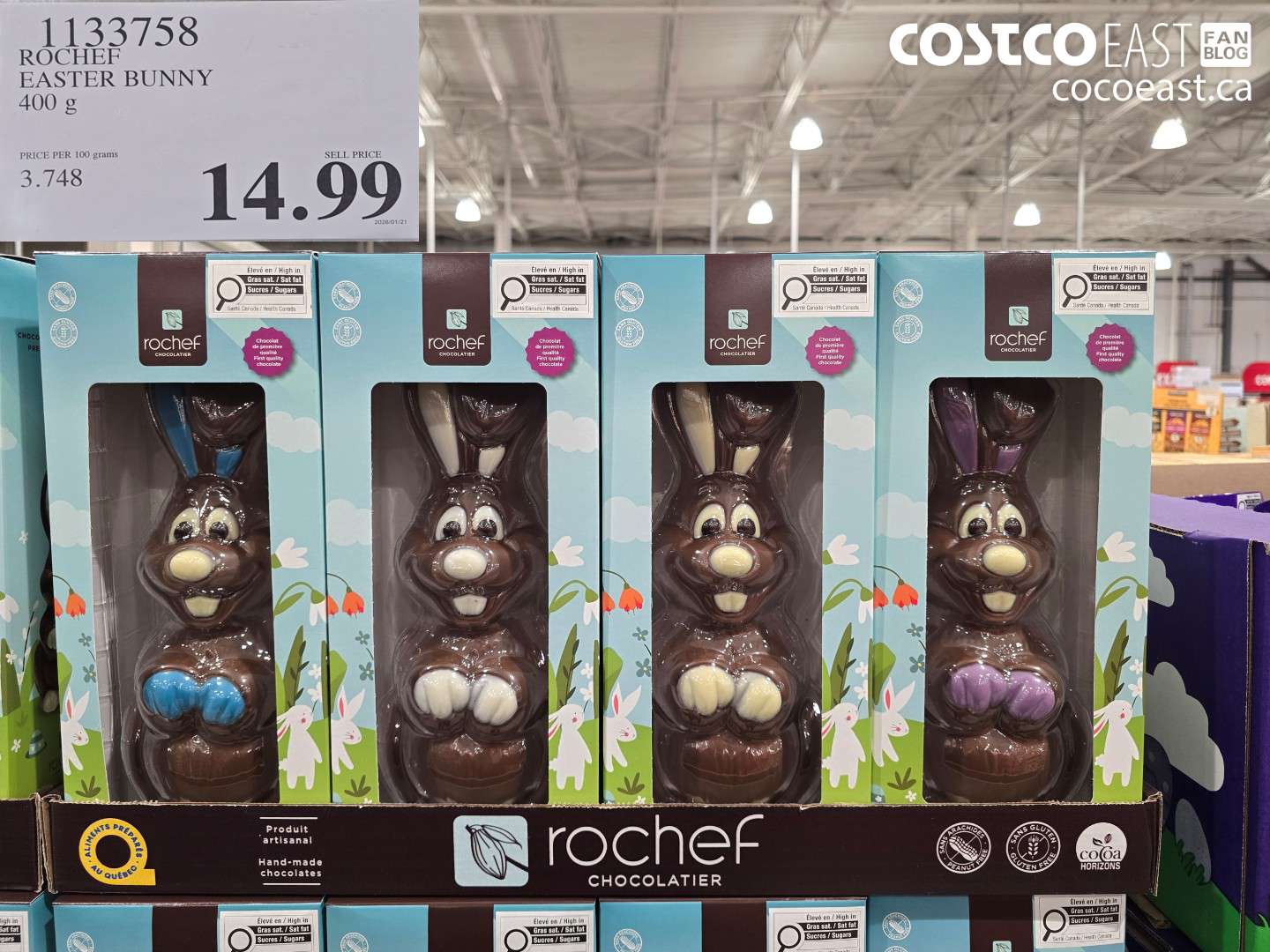 1133758 ROCHEF EASTER BUNNY 400 g $14.99