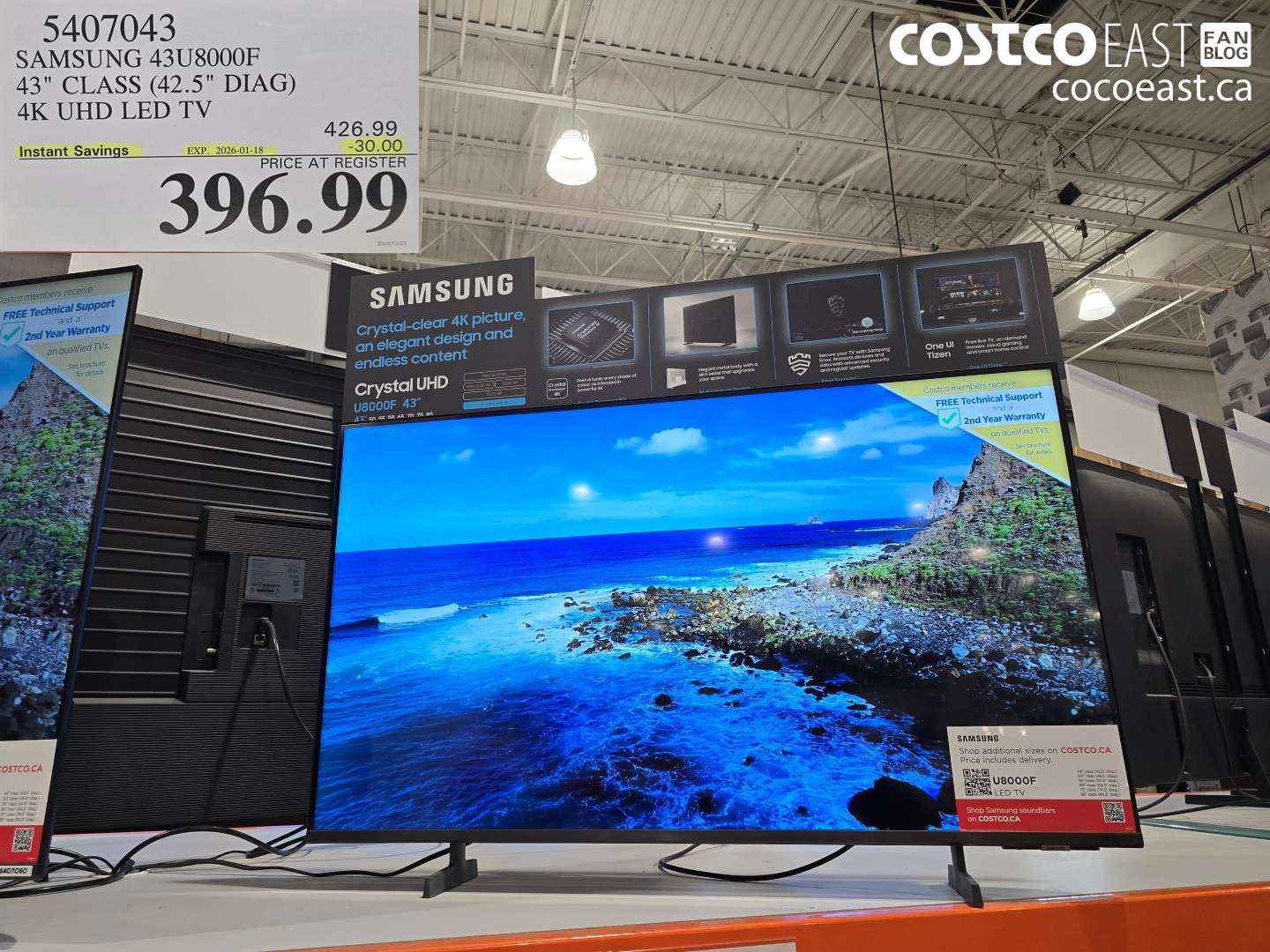 5407043 SAMSUNG 43U8000F 43