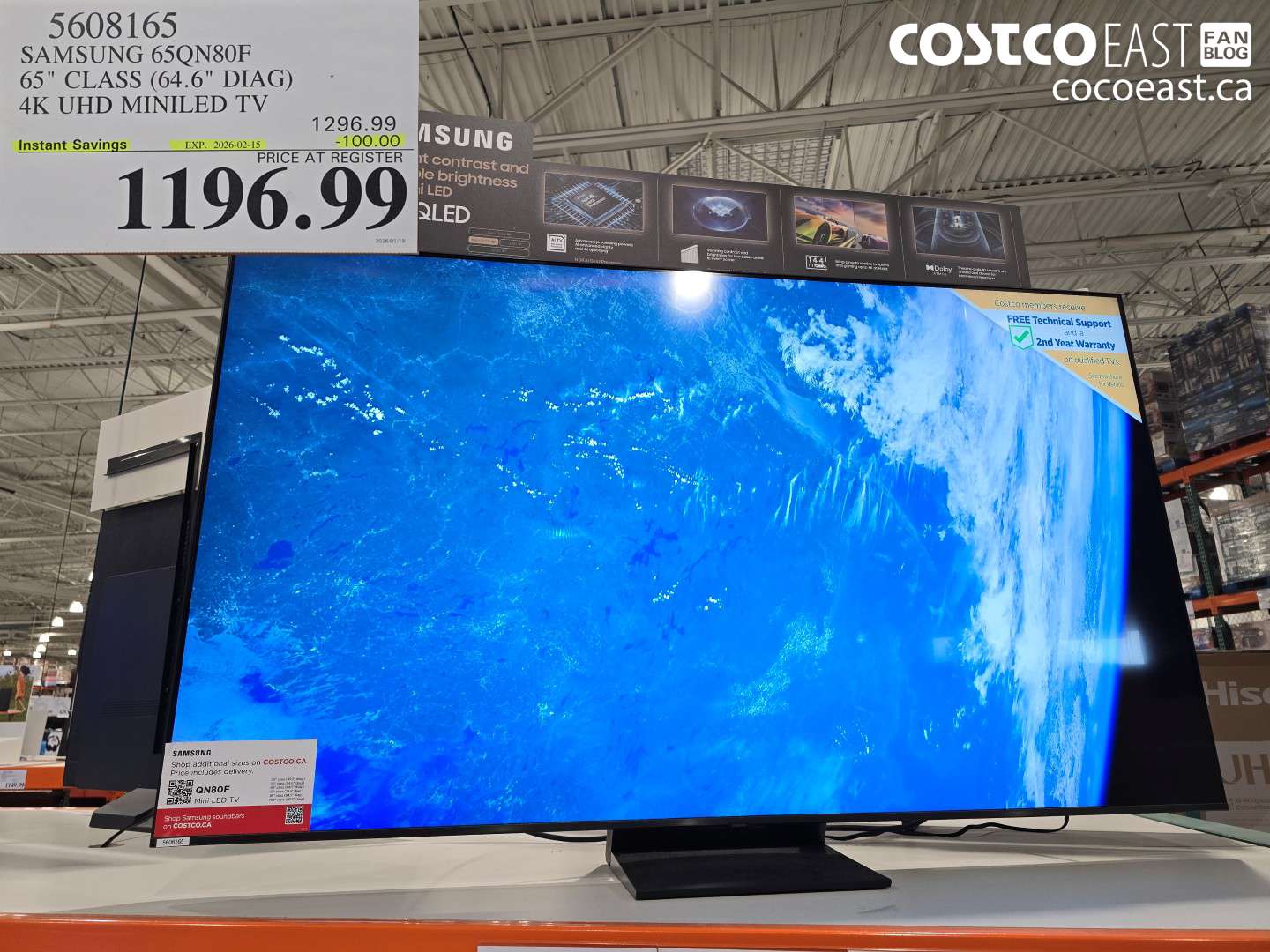 5608165 SAMSUNG 65QN80F 65