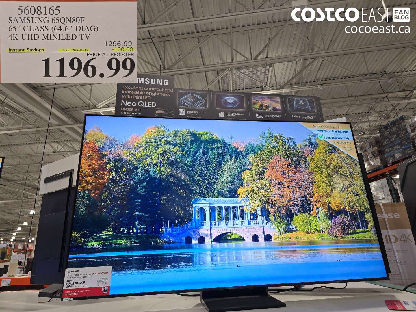 5608165 SAMSUNG 65QN80F 65