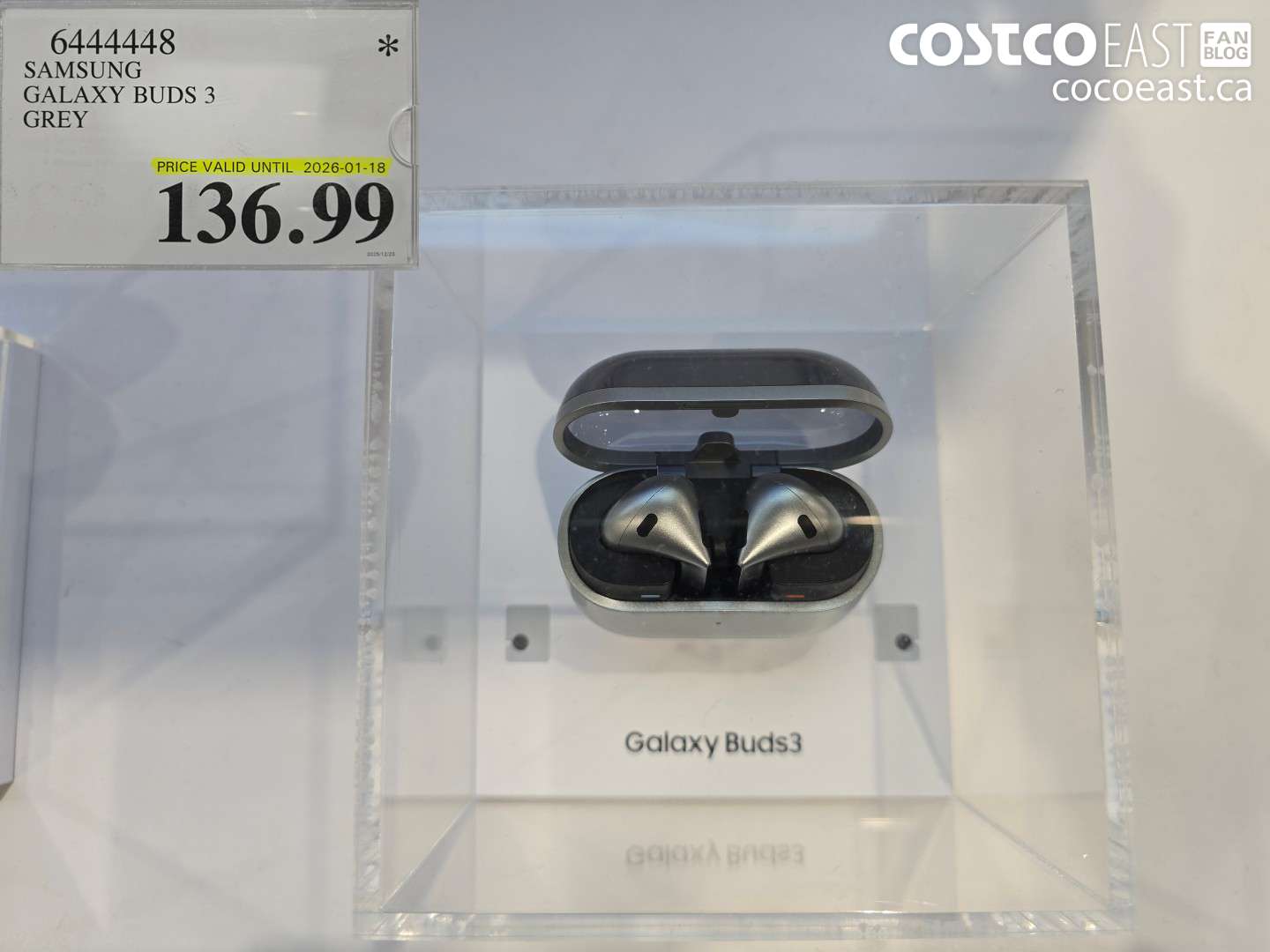 6444448 SAMSUNG GALAXY BUDS 3 GREY $136.99