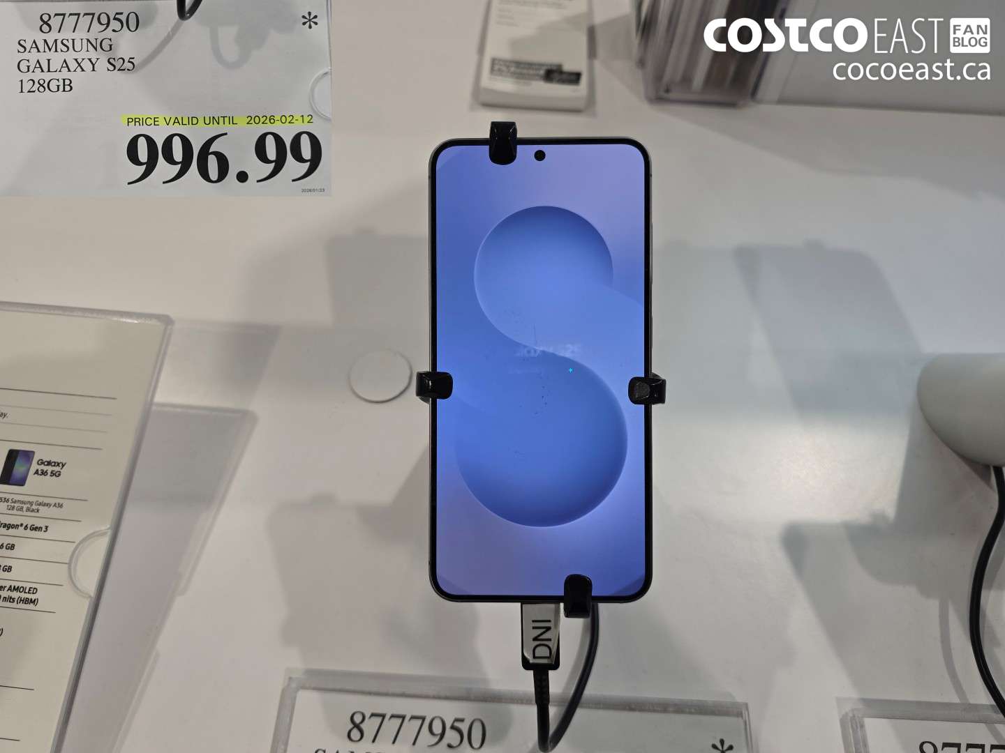 8777950 SAMSUNG GALAXY S25 128GB $996.99