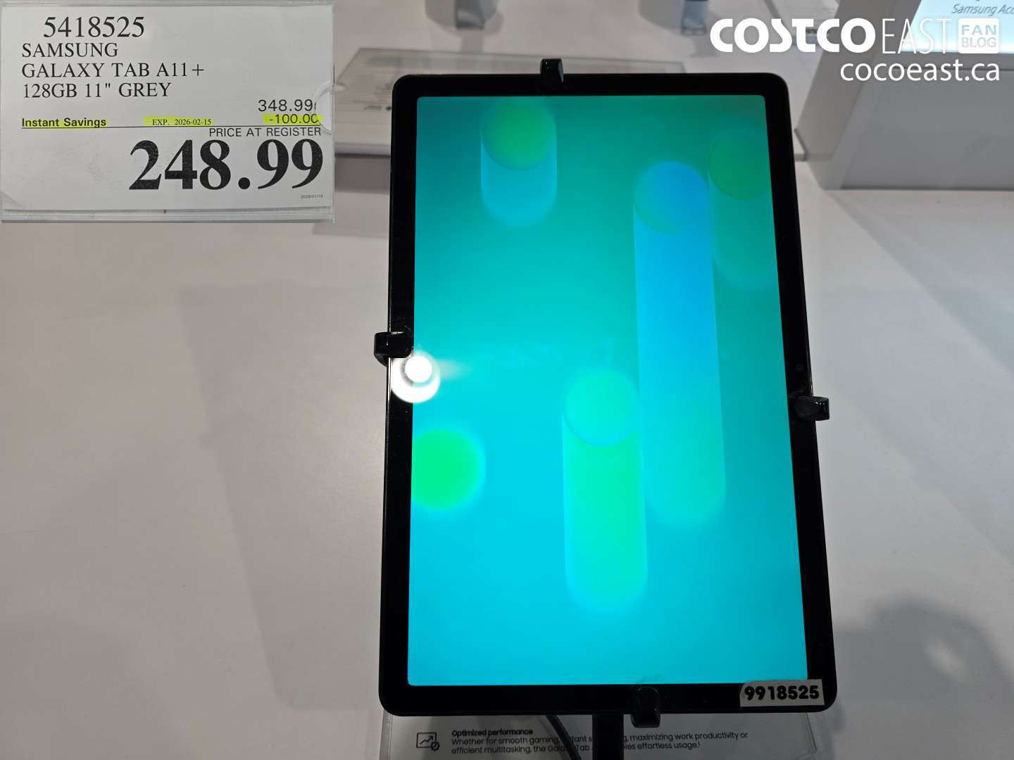 5418525 SAMSUNG GALAXY TAB A11+ 128GB 11 GREY ($100.00 INSTANT SAVINGS EXPIRES ON 2026-02-15) $248.99