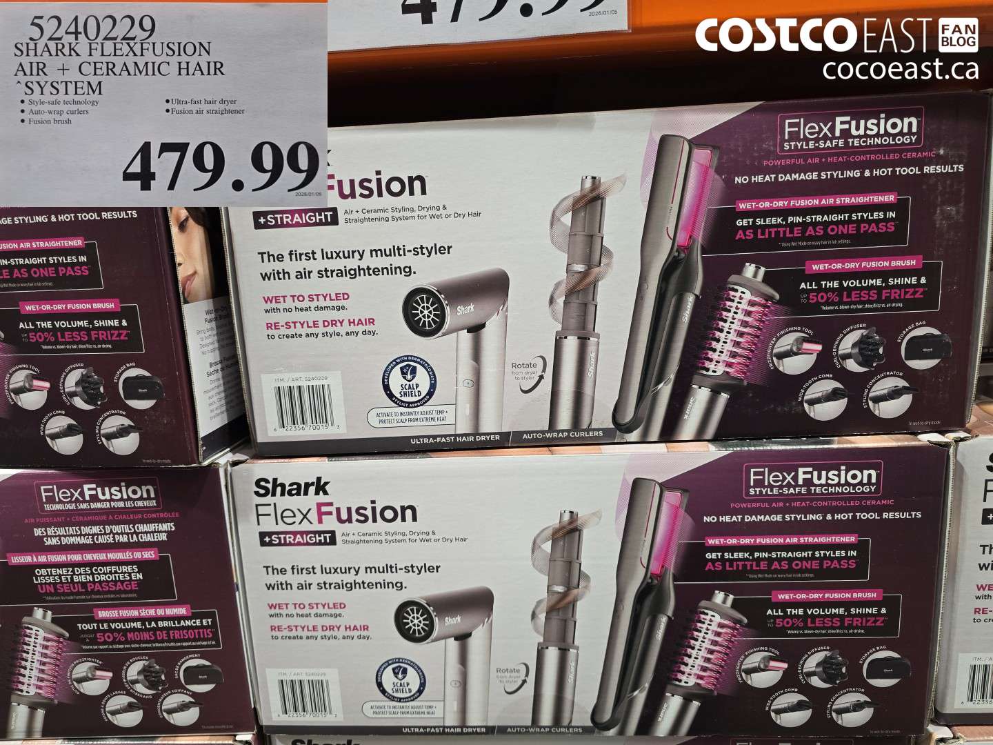 5240229 SHARK FLEXFUSION AIR + CERAMIC HAIR SYSTEM $479.99