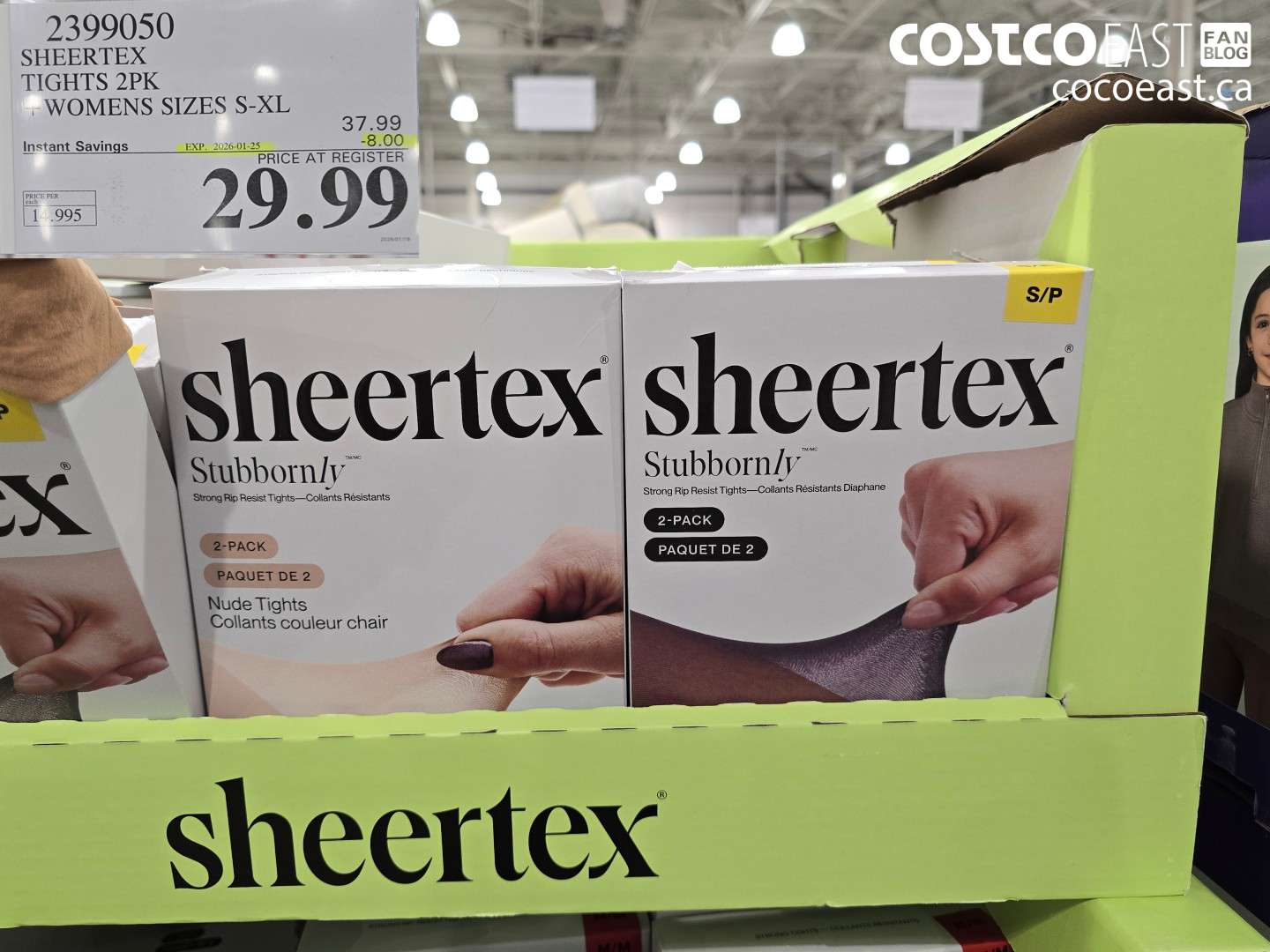 2399050 SHEERTEX TIGHTS 2PK + WOMENS SIZES S-XL ($8.00 INSTANT SAVINGS EXPIRES ON 2026-01-25) $29.99