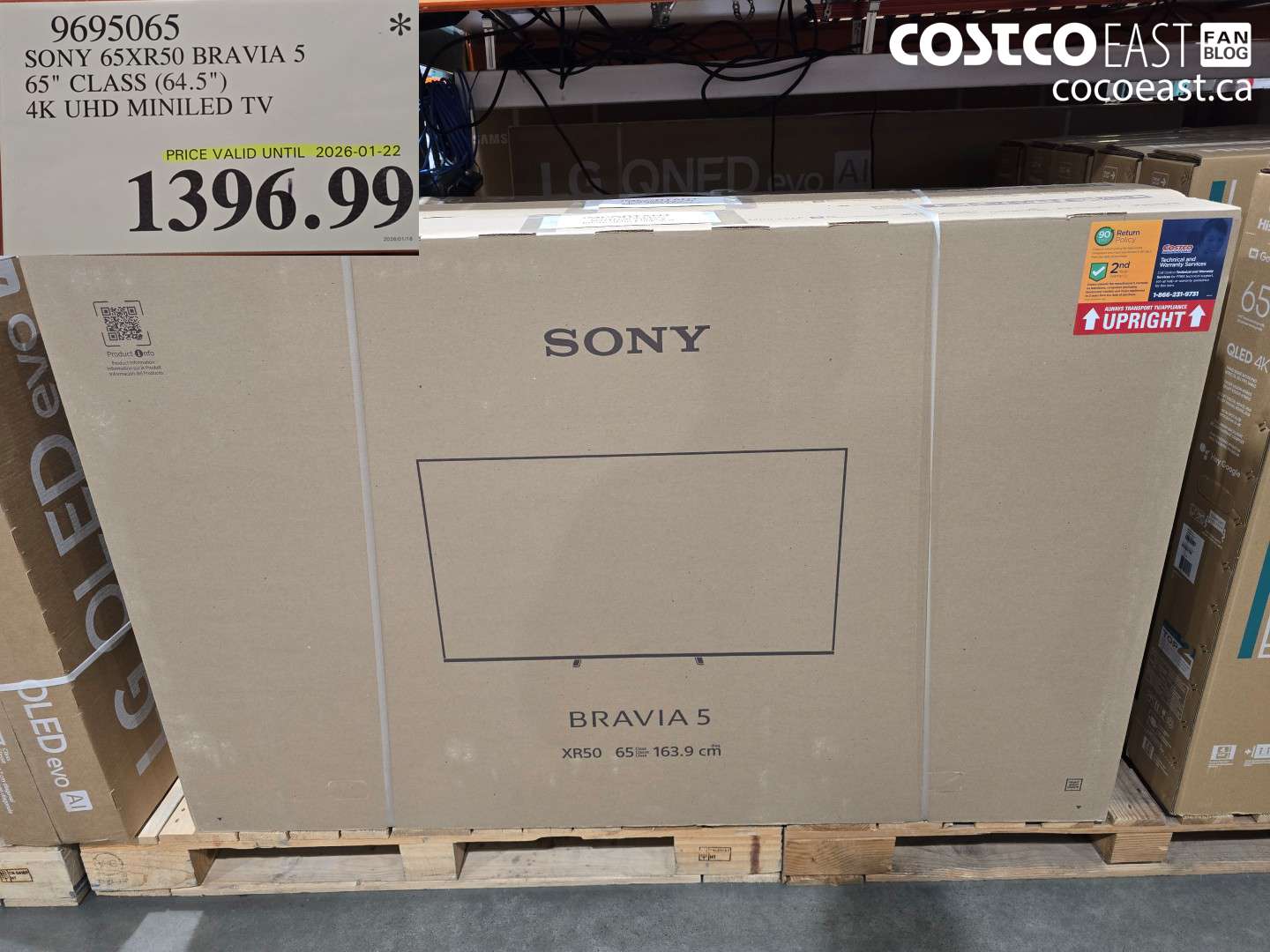 9695065 SONY 65XR50 BRAVIA 5 65