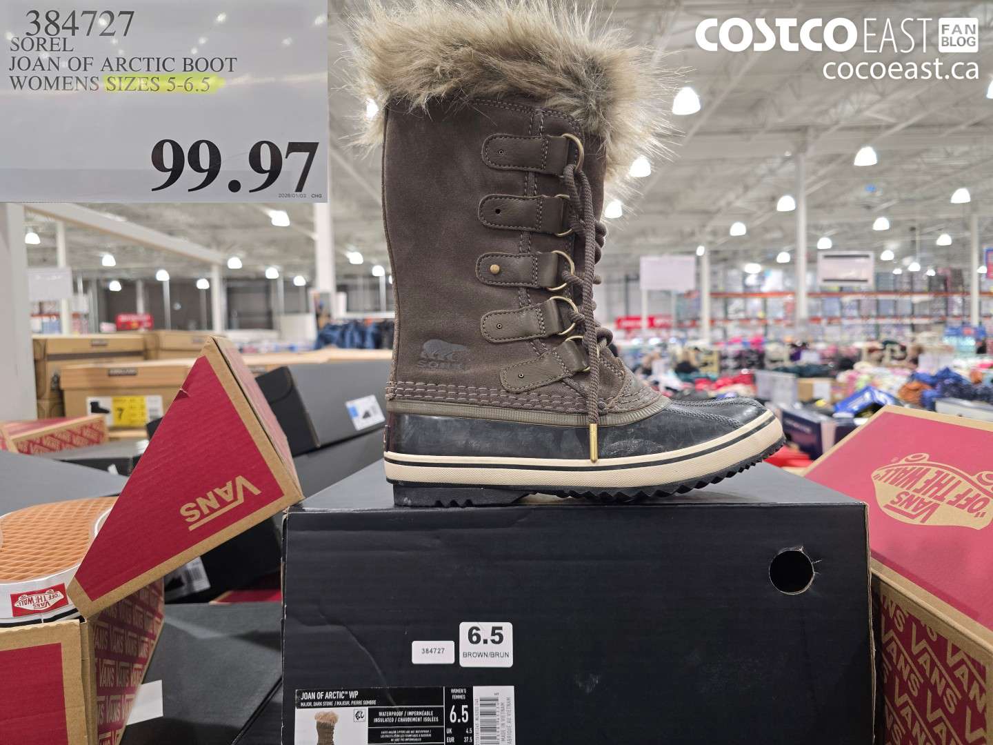 384727 SOREL JOAN OF ARCTIC BOOT LADIES SIZES 5-6.5 $99.97