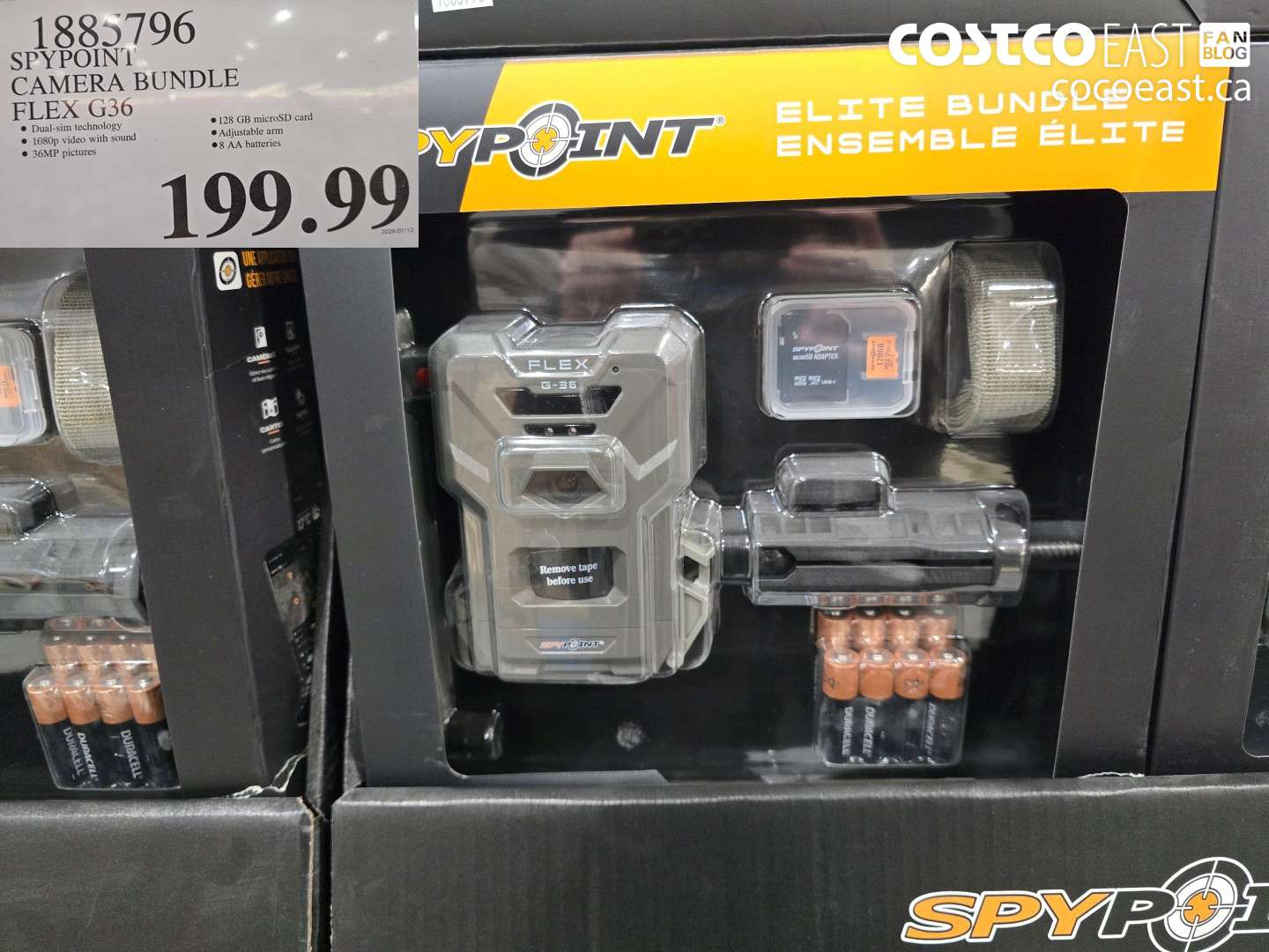 1885796 SPYPOINT CAMERA BUNDLE FLEX G36 $199.99
