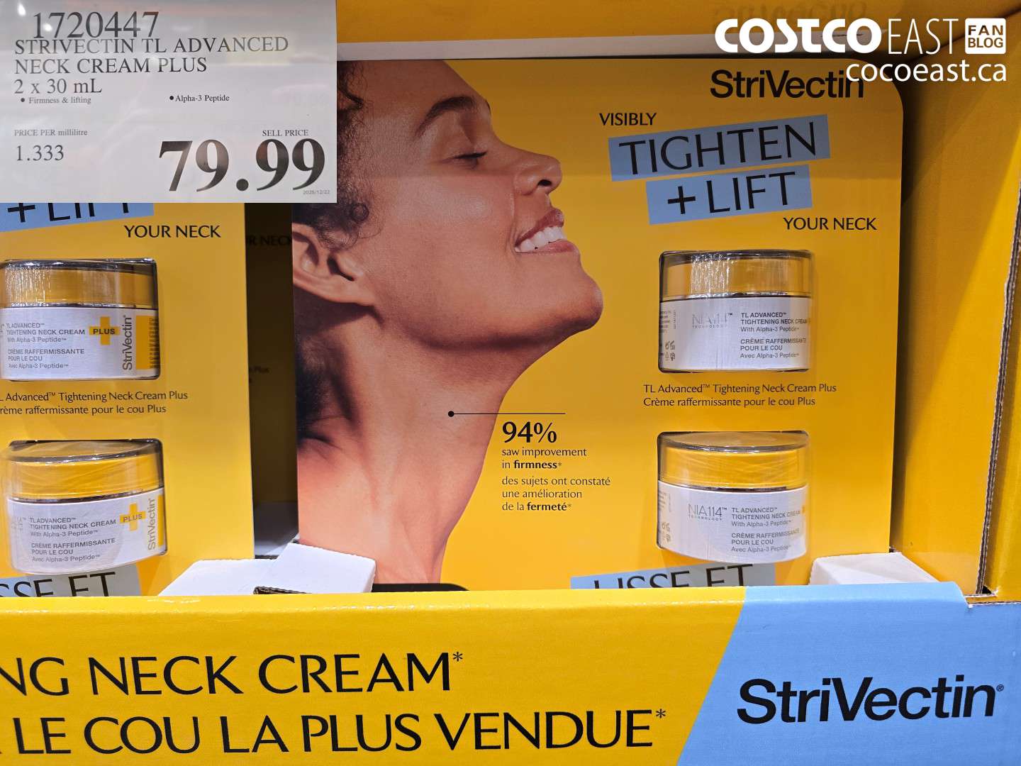 1720447 STRIVECTIN TL ADVANCED NECK CREAM PLUS 2 x 30 mL $79.99